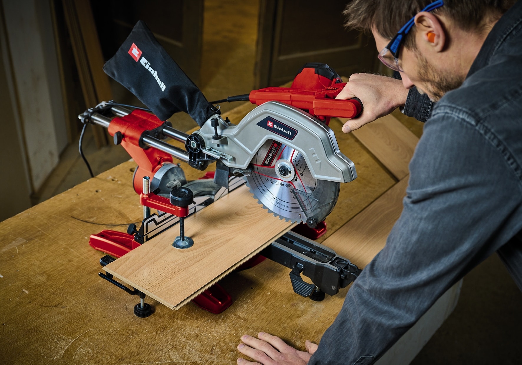 EINHELL Zug-Kapp-Gehrungssäge TE-SM 10 L Dual