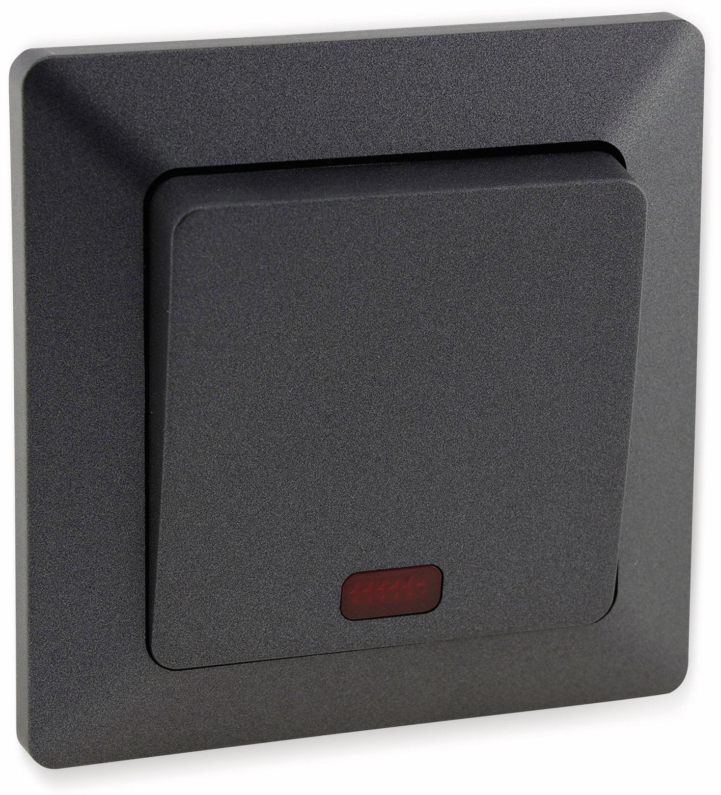 MILOS Kontrollschalter 23039, 10A/250V~, mit Lämpchen, anthrazit