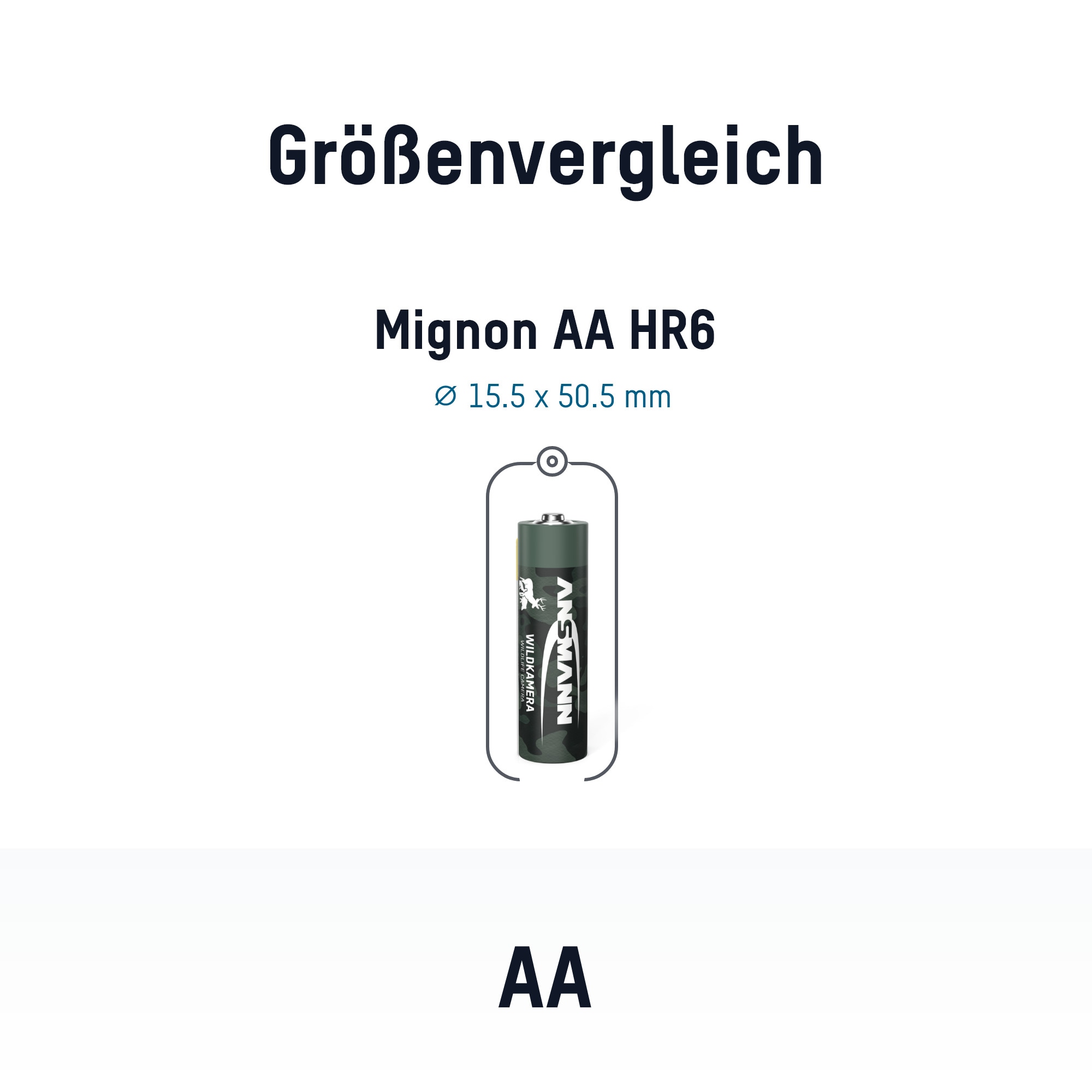 ANSMANN Akku Mignon AA Typ 2100, für Wildkamera, 4 Stück ANSMANN Akku Mignon AA Typ 2100, für Wildkamera, 4 Stück