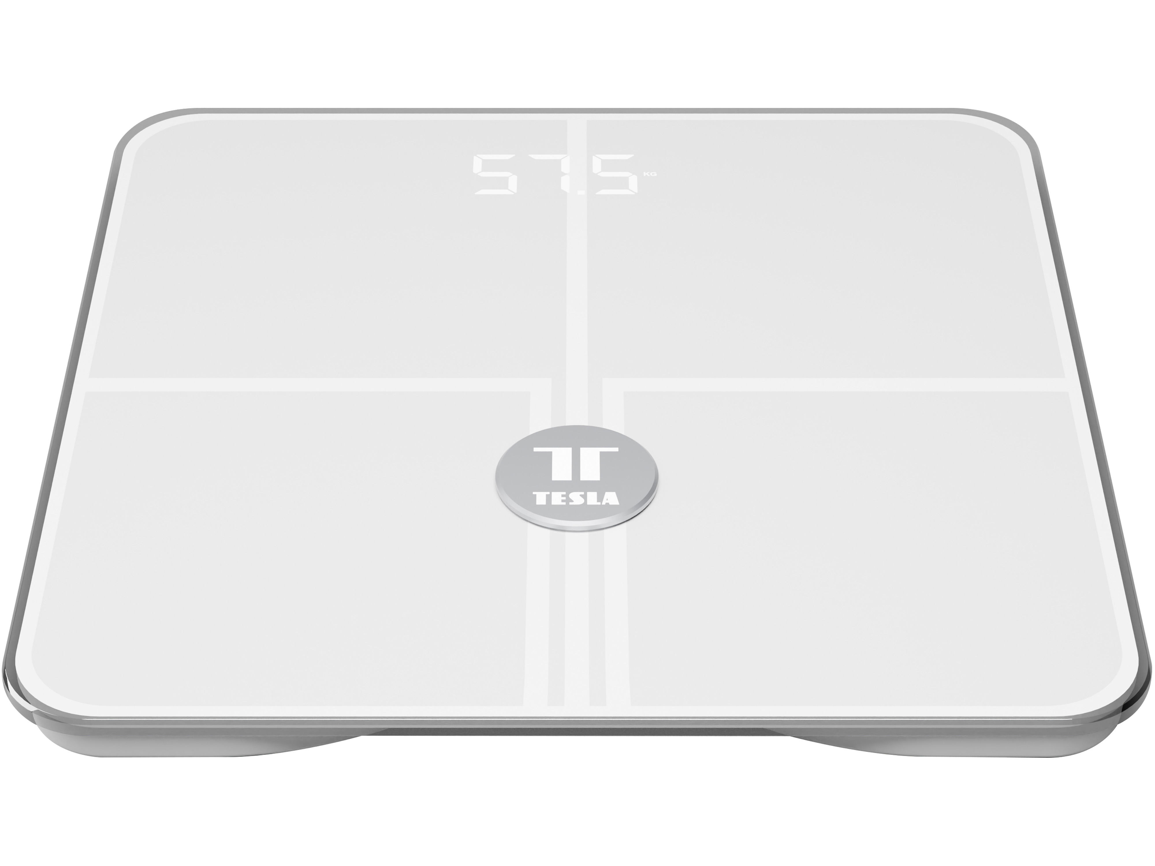 TESLA Personenwaage Smart Wi-Fi Style, 180 kg, weiß