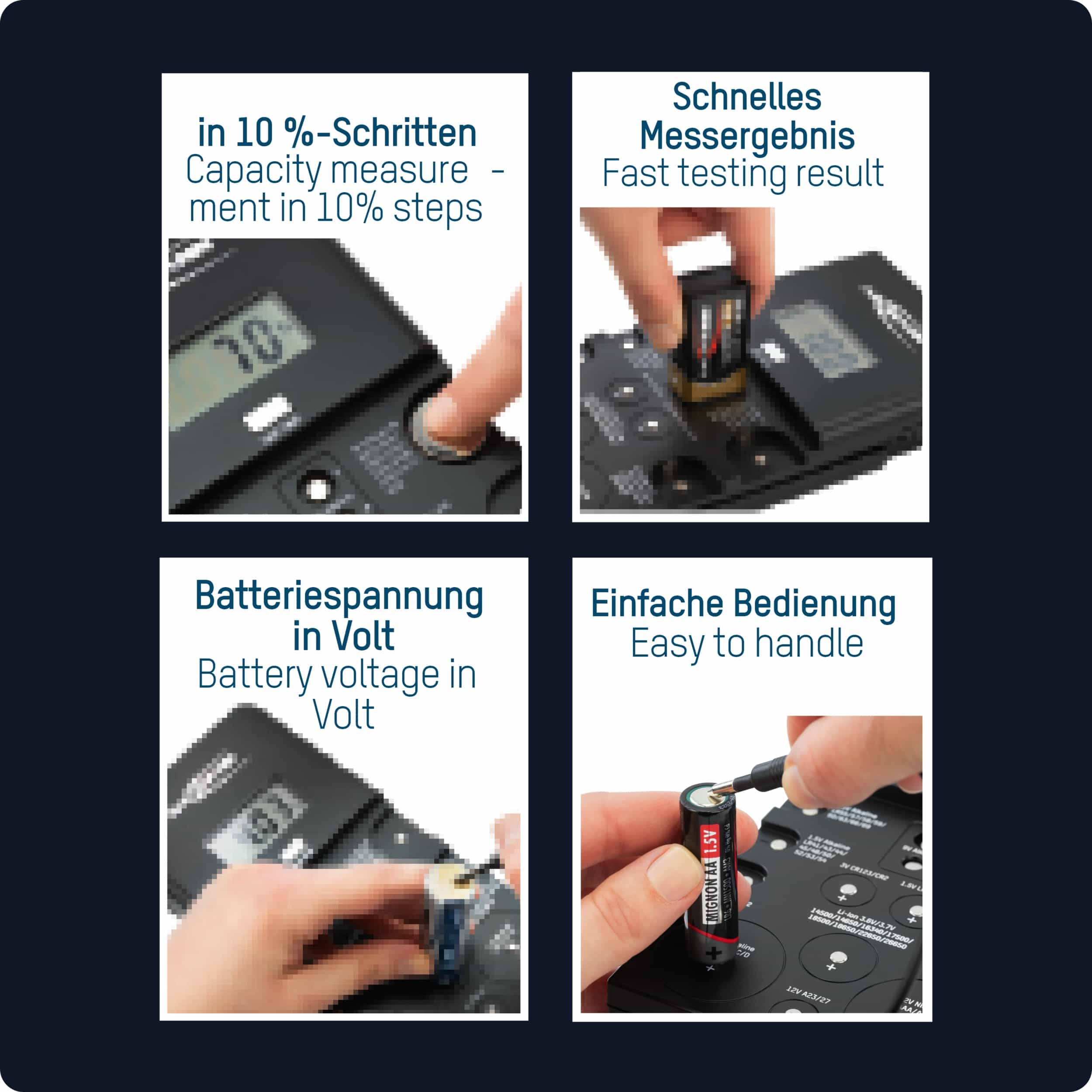 ANSMANN Batterietester, ENERGY CHECK LCD-cb