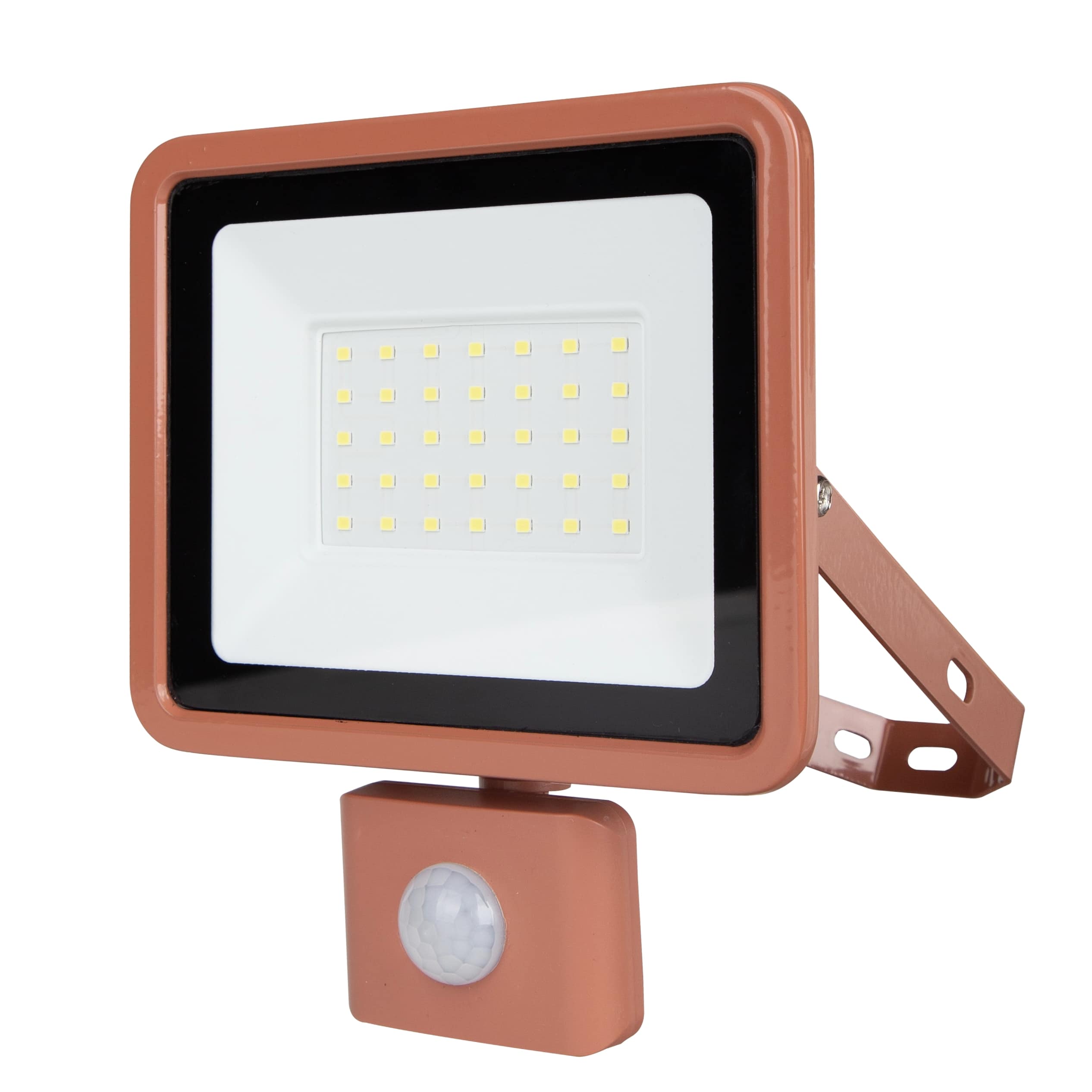 REV LED-Fluter Eco+, mit Sensor, 30W, 6500K, 2550lm, kaltweiß, IP44, terracotta REV LED-Fluter Eco+, mit Sensor, 30W, 6500K, 2550lm, kaltweiß, IP44, terracotta