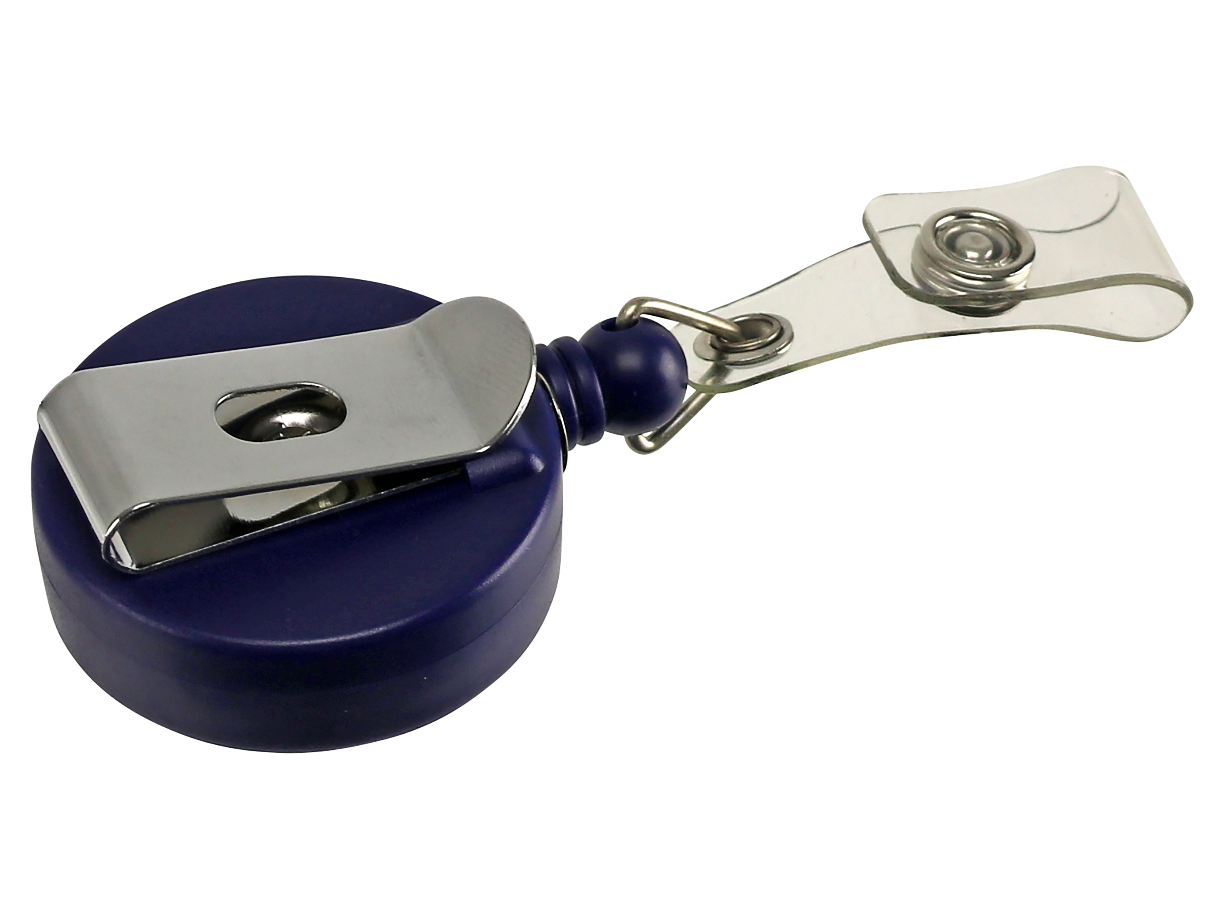 Kartenhalter JoJo, blau, mit Gürtelclip