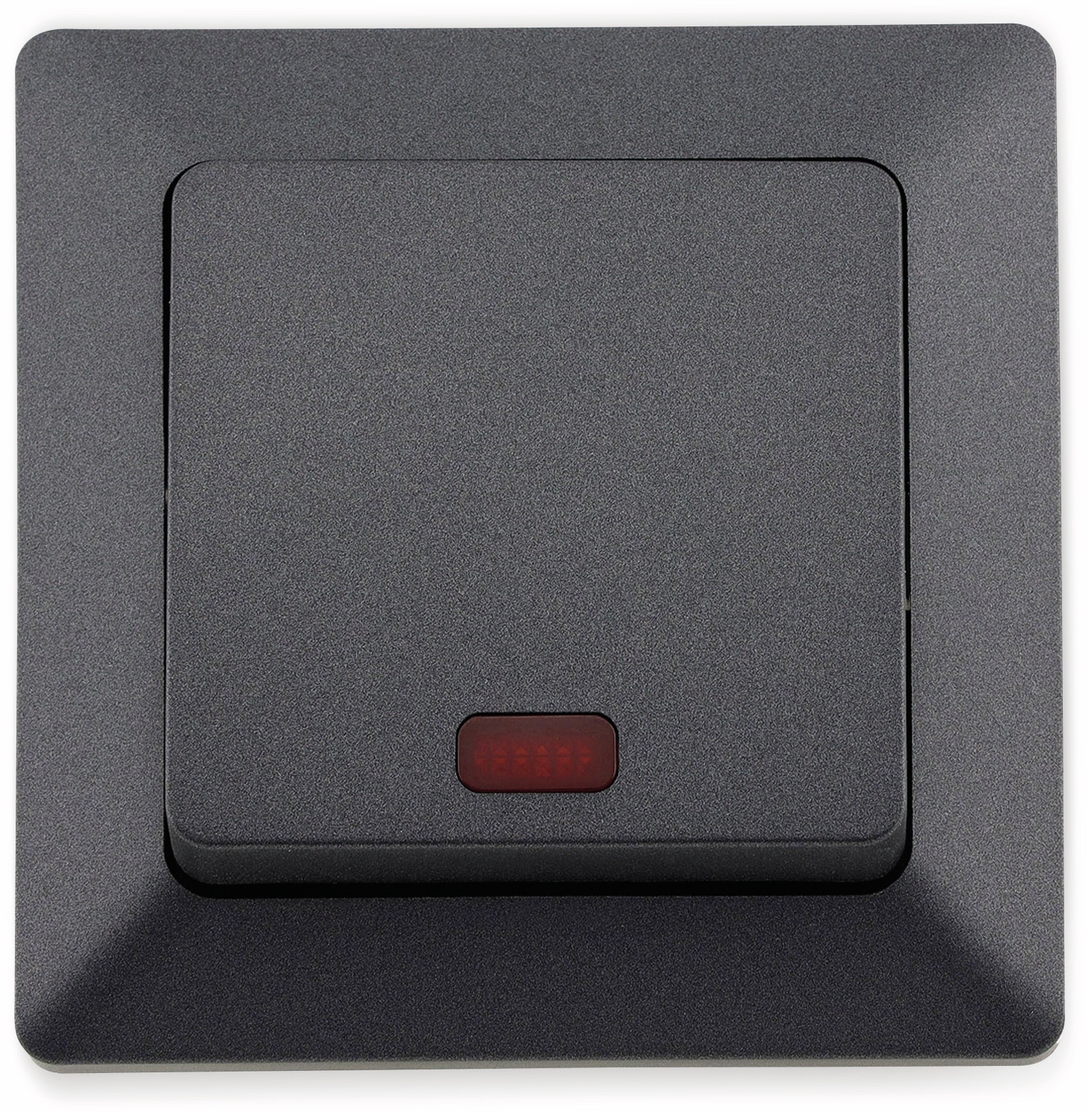 MILOS Kontrollschalter 23039, 10A/250V~, mit Lämpchen, anthrazit