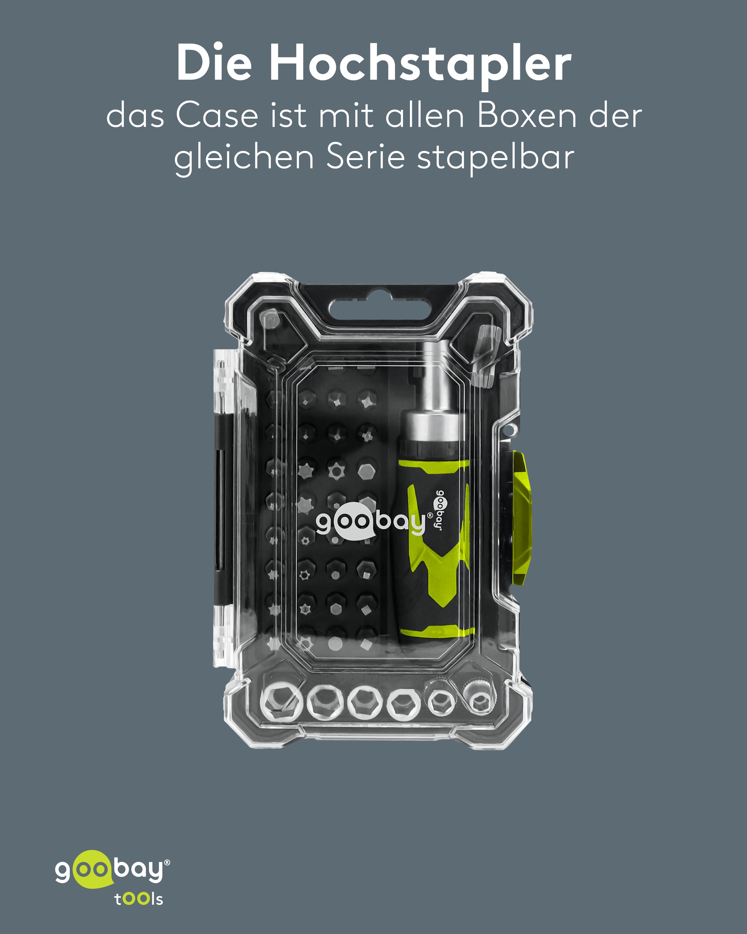 GOOBAY TOOLS Schraubendreher-Set, 77842, mit 43-tlg. Bitsatz