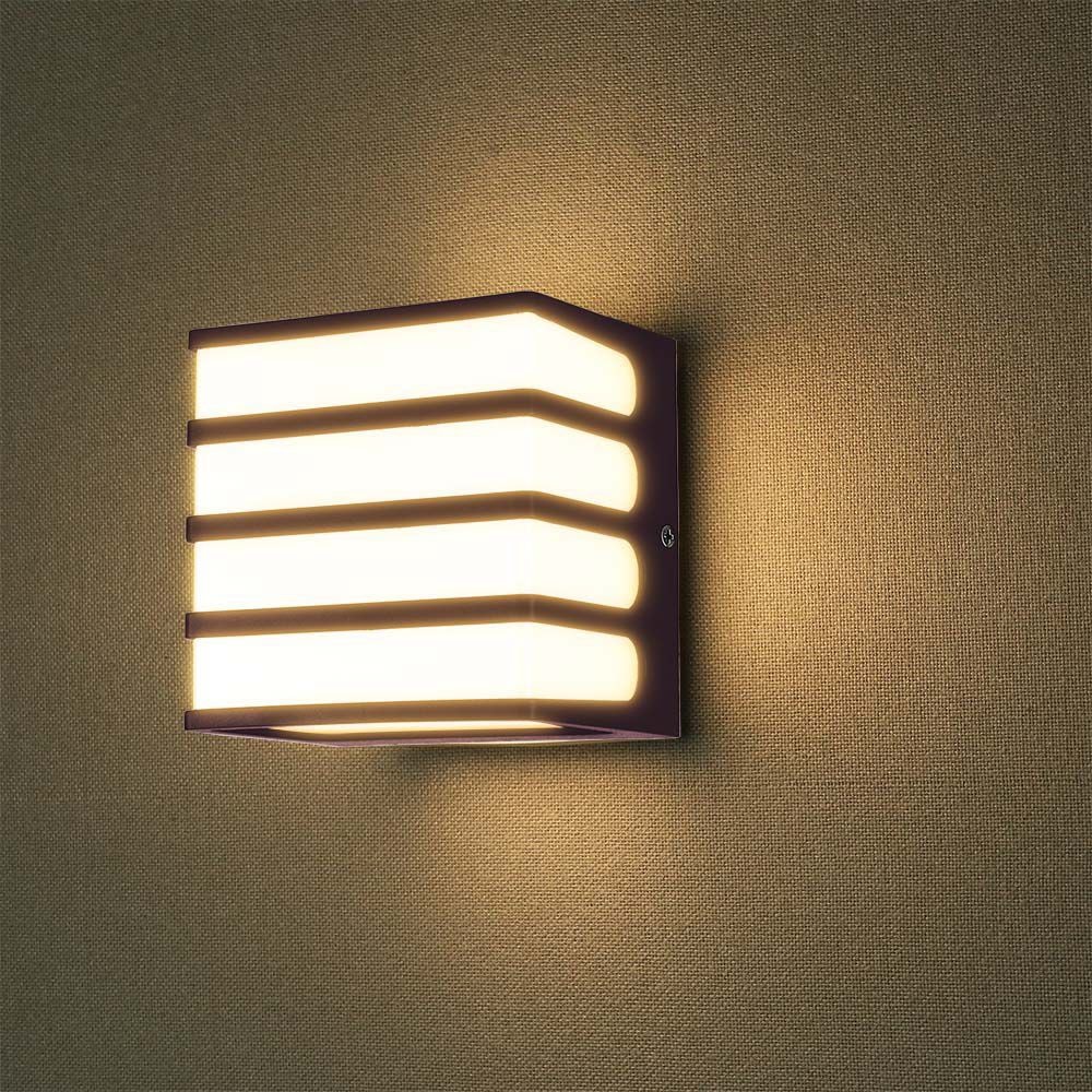 V-TAC LED-Wandleuchte VT-732, EEK: F, 8 W, 800 lm, 4000 K, braun