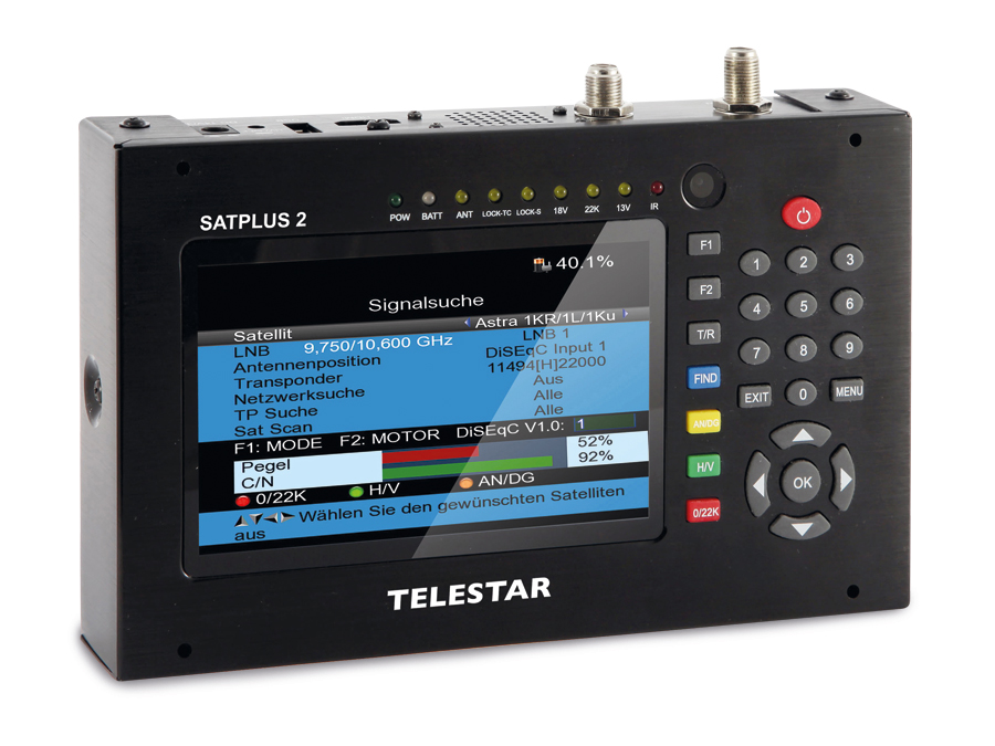 Telestar Antennenmessgerät SATPLUS 2, SAT/DVB-T/DVB-C
