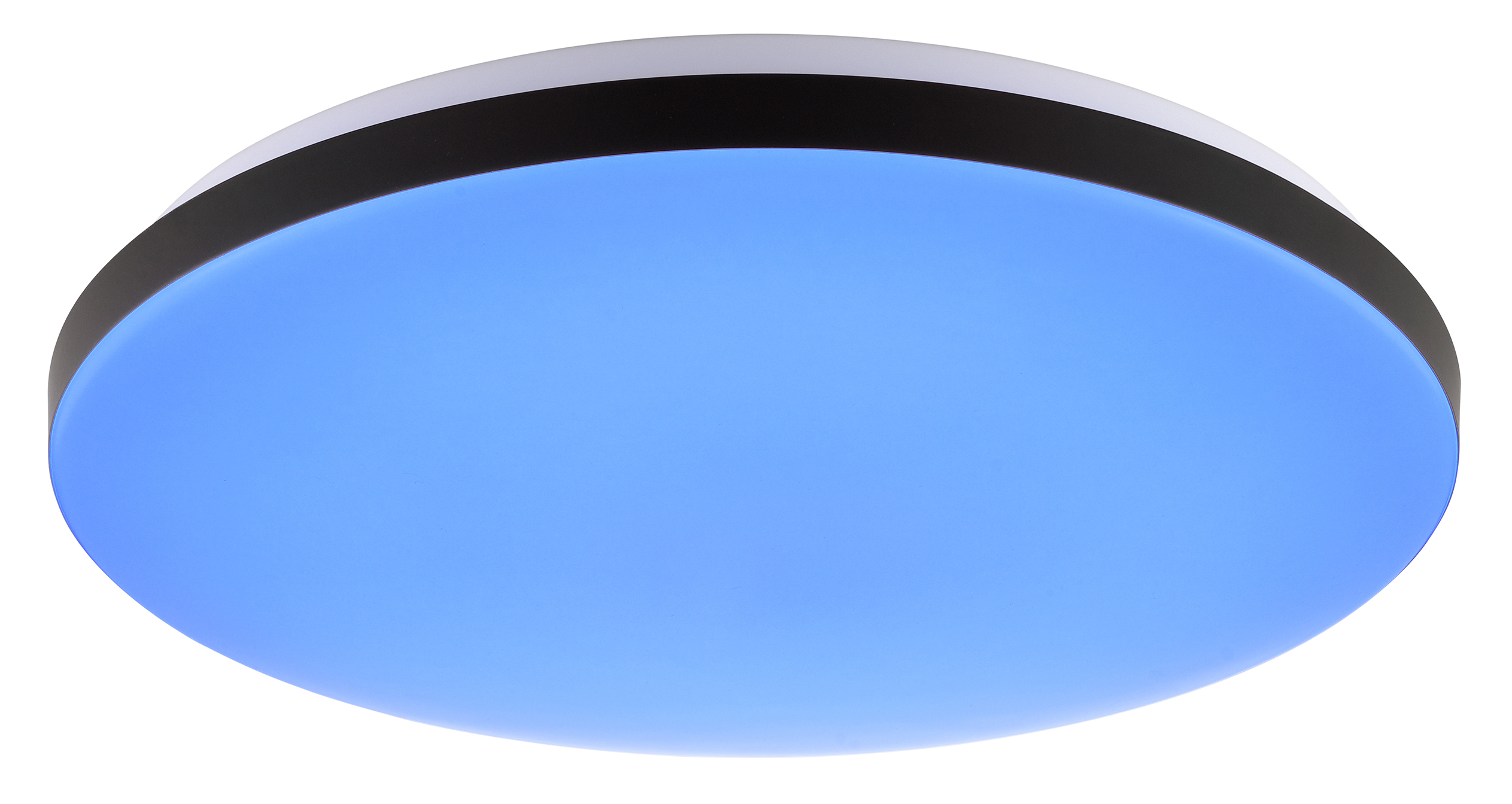 LED-Deckenleuchte BRILLIANT, Ø 39 cm, 20W, CCT, 2400lm, IP20, IC-RGB, mit Fernbedienung, weiß/schwarz