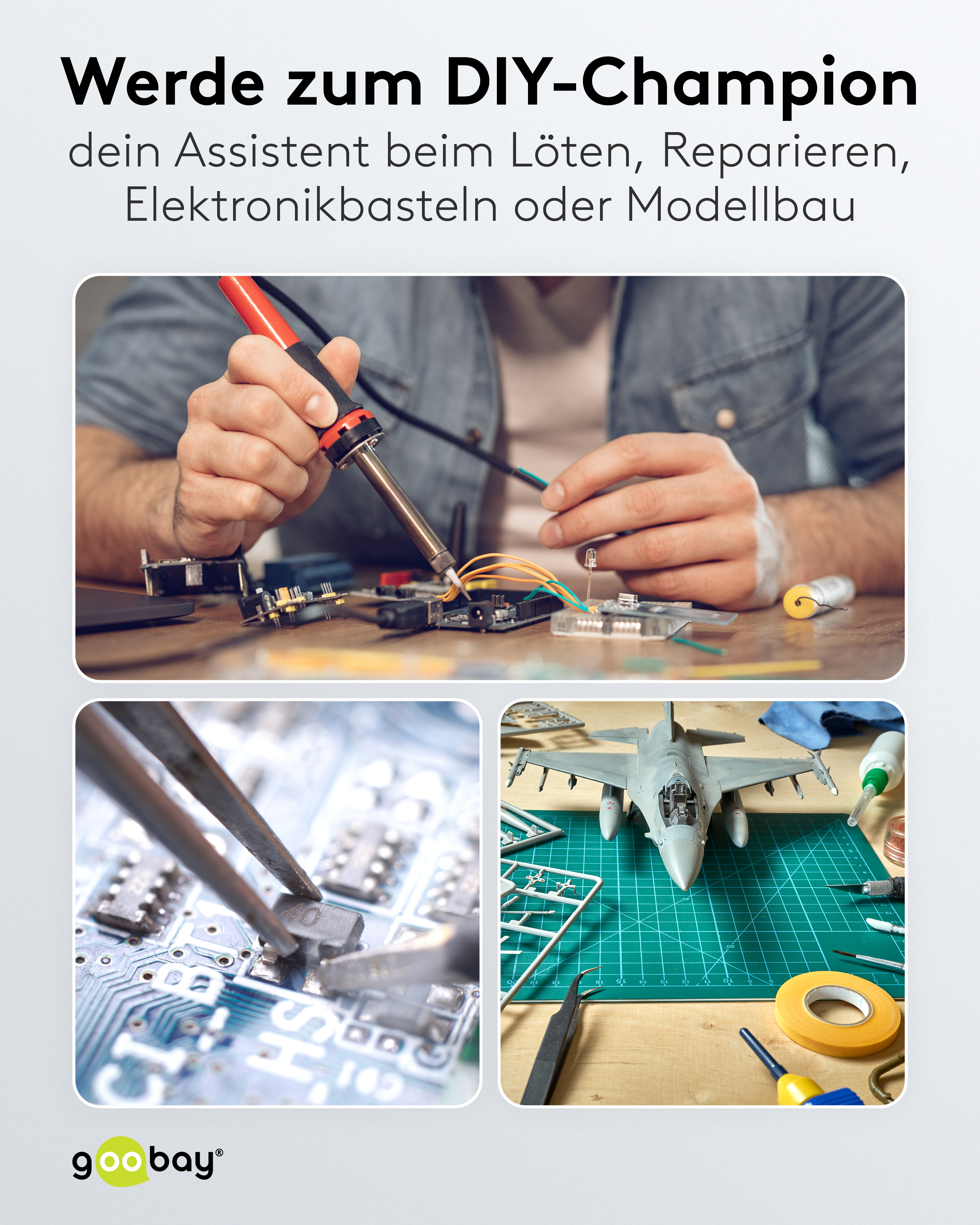 GOOBAY Magnetische Platinenhalter, 77997, 4 Stück