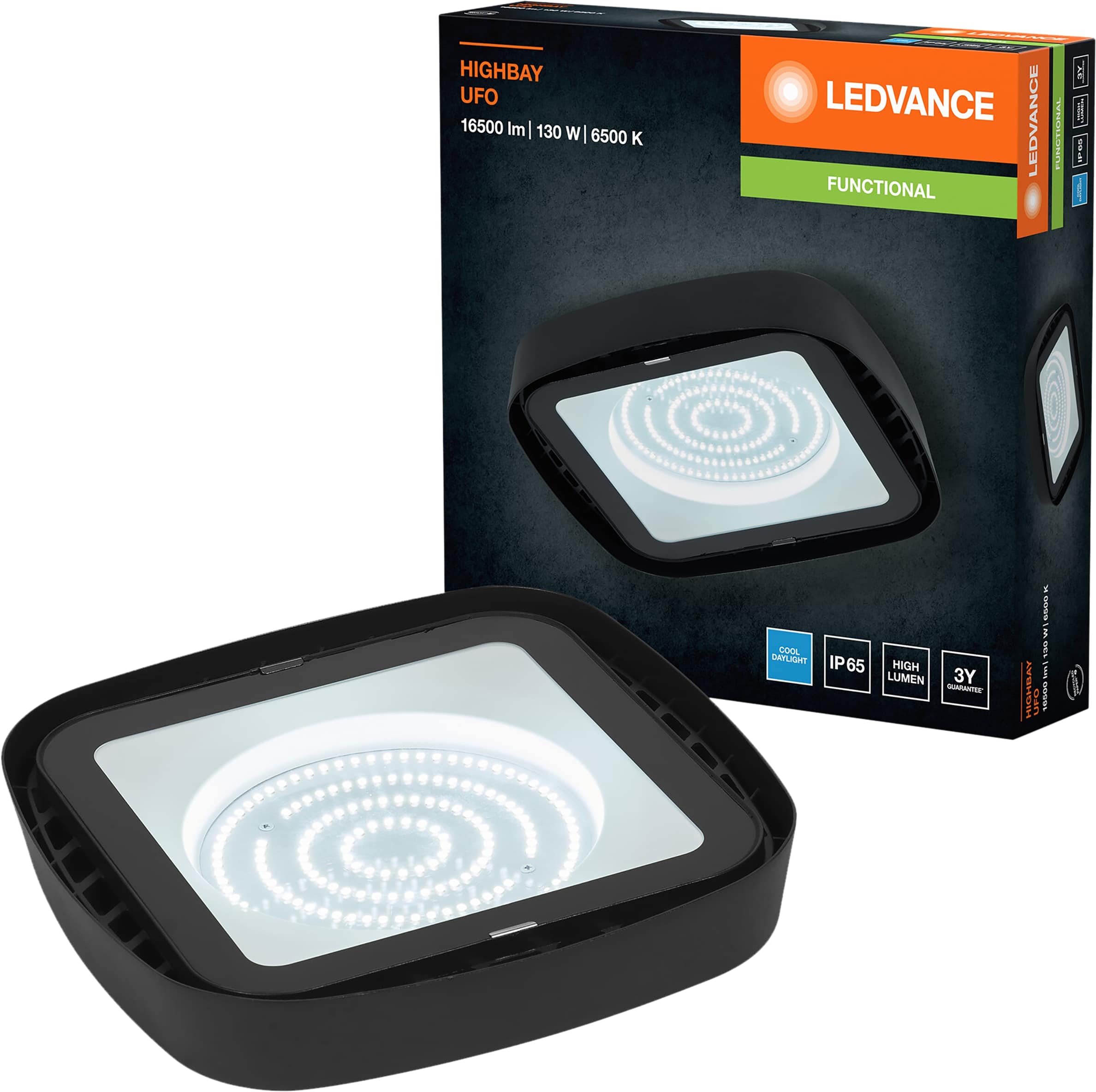 LEDVANCE LED-Deckenleuchte Highbay Ufo, 130 W, 15.000 lm, 6500 K LEDVANCE LED-Deckenleuchte Highbay Ufo, 130 W, 15.000 lm, 6500 K