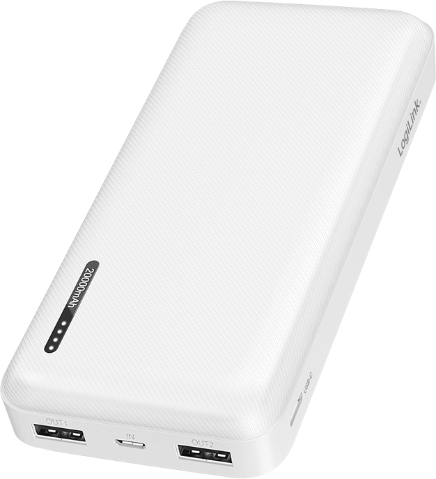 LOGILINK Powerbank PA0323W, 20.000 mAh, 2x USB-A, 1x USB-C, weiß LOGILINK Powerbank PA0323W, 20.000 mAh, 2x USB-A, 1x USB-C, weiß