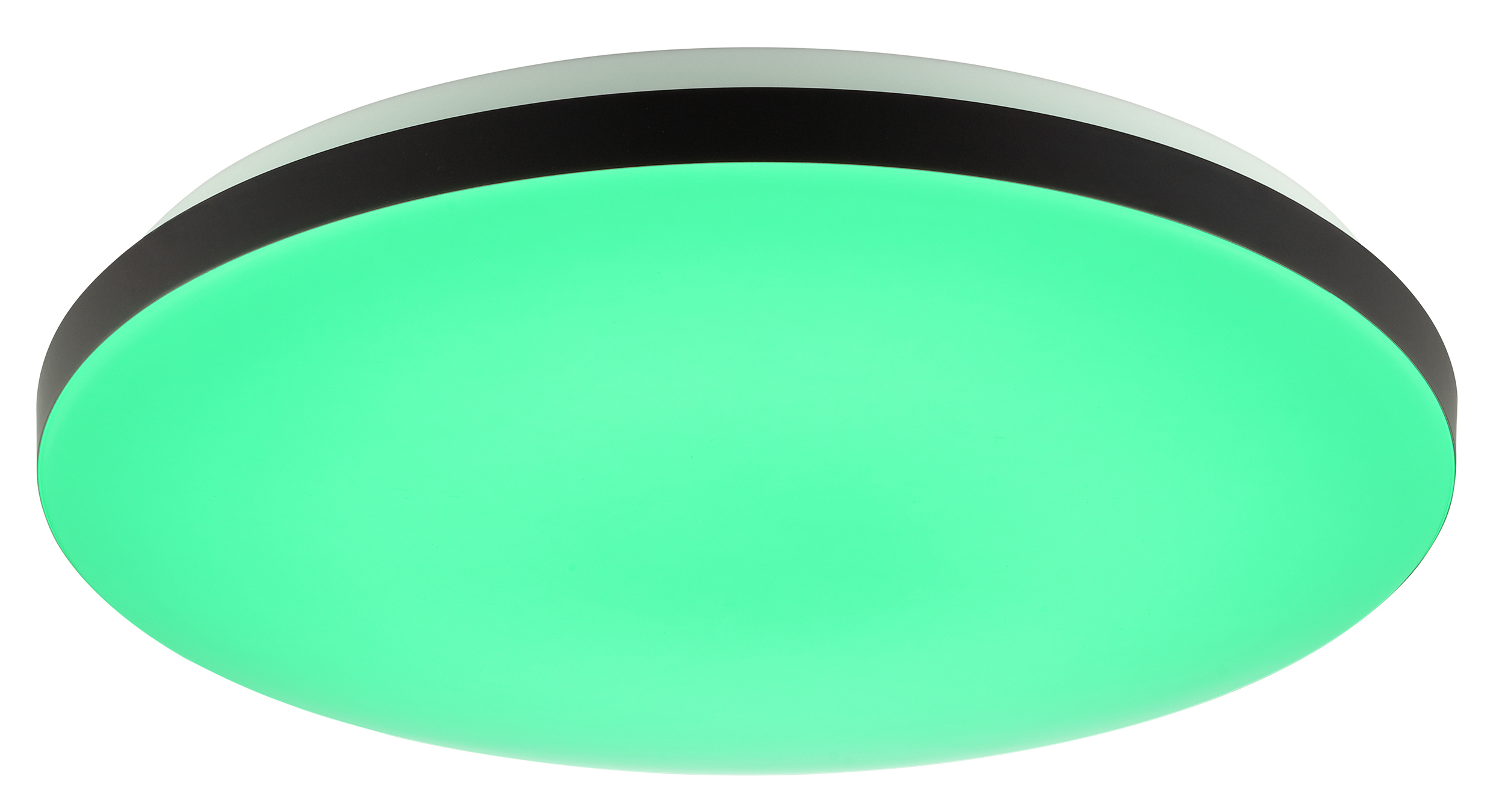 LED-Deckenleuchte BRILLIANT, Ø 39 cm, 20W, CCT, 2400lm, IP20, IC-RGB, mit Fernbedienung, weiß/schwarz