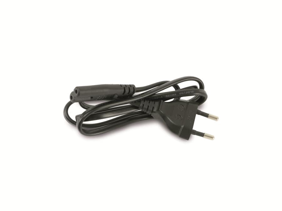 Euro-Netzkabel mit Doppelnutkupplung, 0,90 m Euro-Netzkabel mit Doppelnutkupplung, 0,90 m