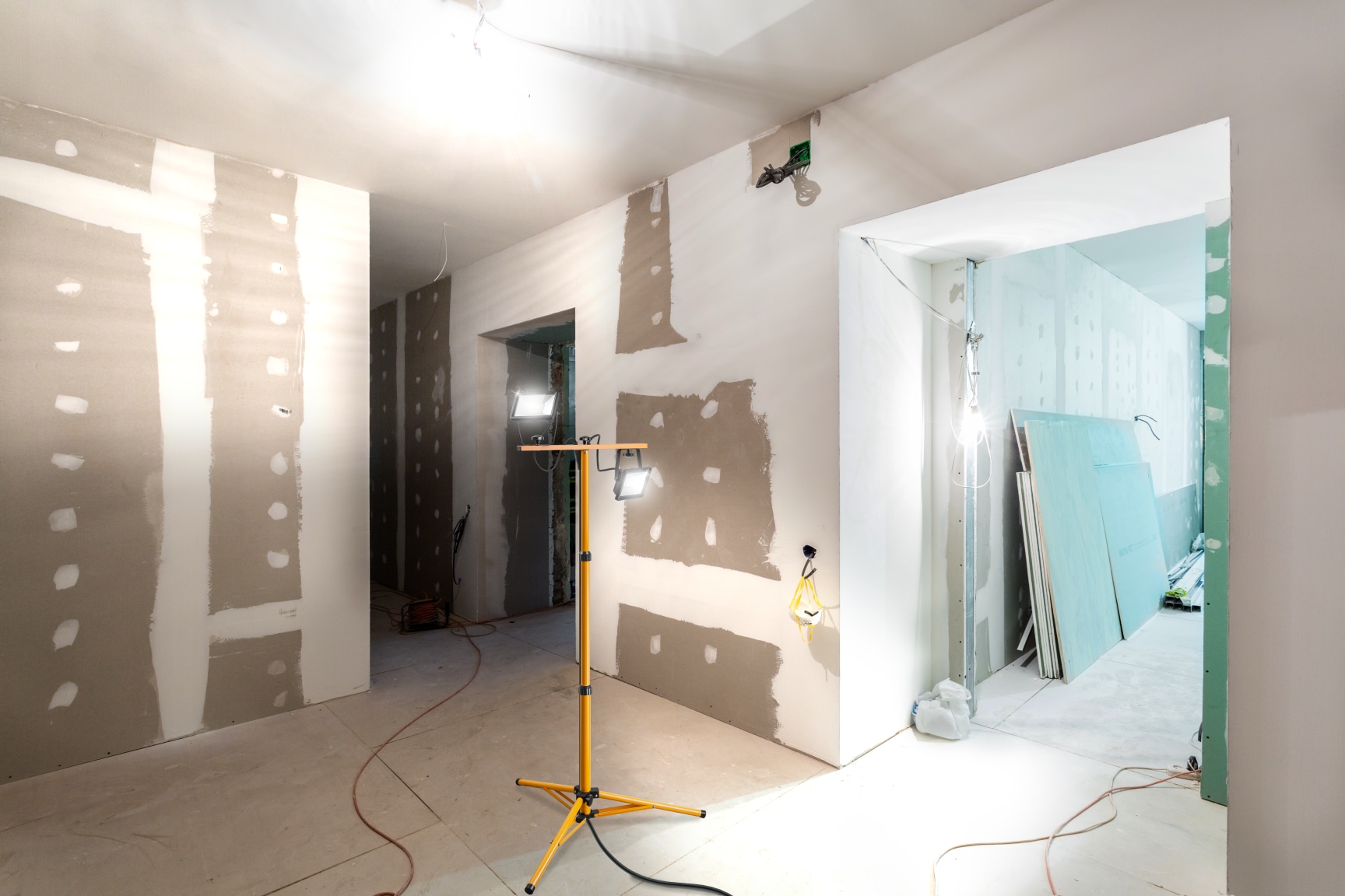 GOOBAY LED-Baustrahler, Teleskopstativ, 2x20W, 4000K