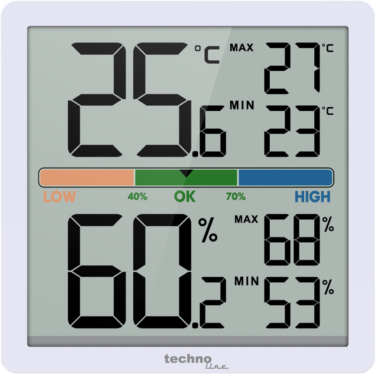 TECHNOLINE Digitales Thermometer-Hygrometer WS9472
