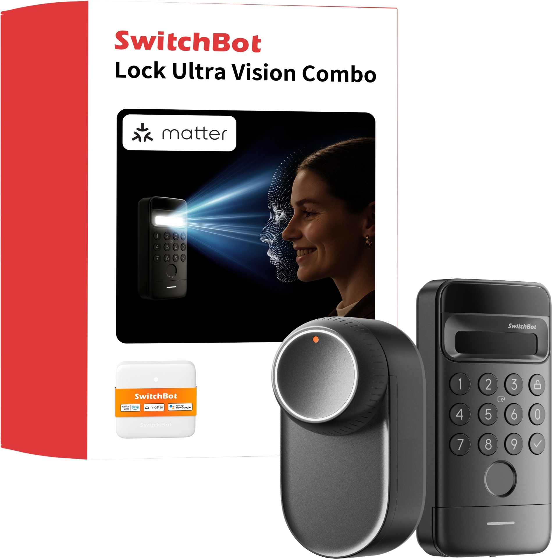 SWITCHBOT Ultra Touch Keypad Bundle, schwarz