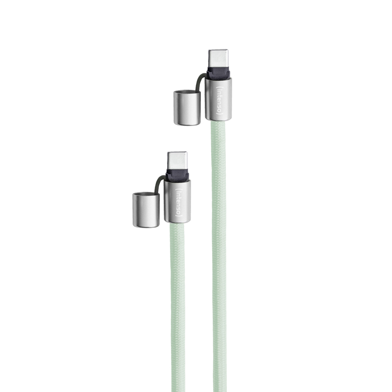 INTENSO USB-Kabel Lanyard USB-C 1,65m Grün