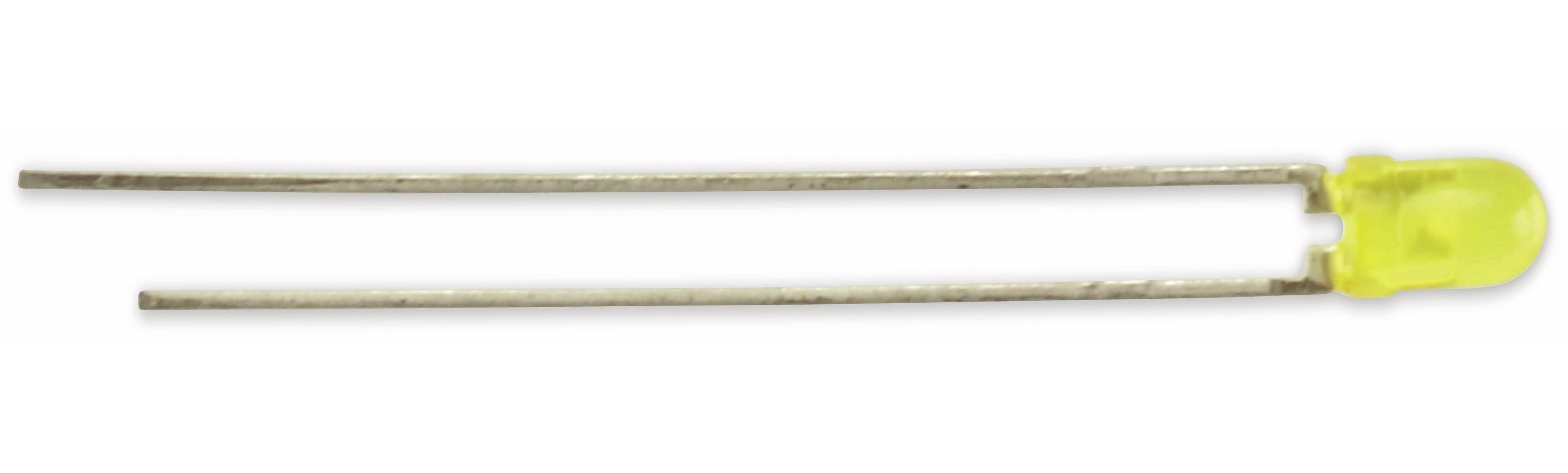 LITEON LED, LTL-4251, gelb, Ø 3mm, 5,6mcd, 20mA, 60°