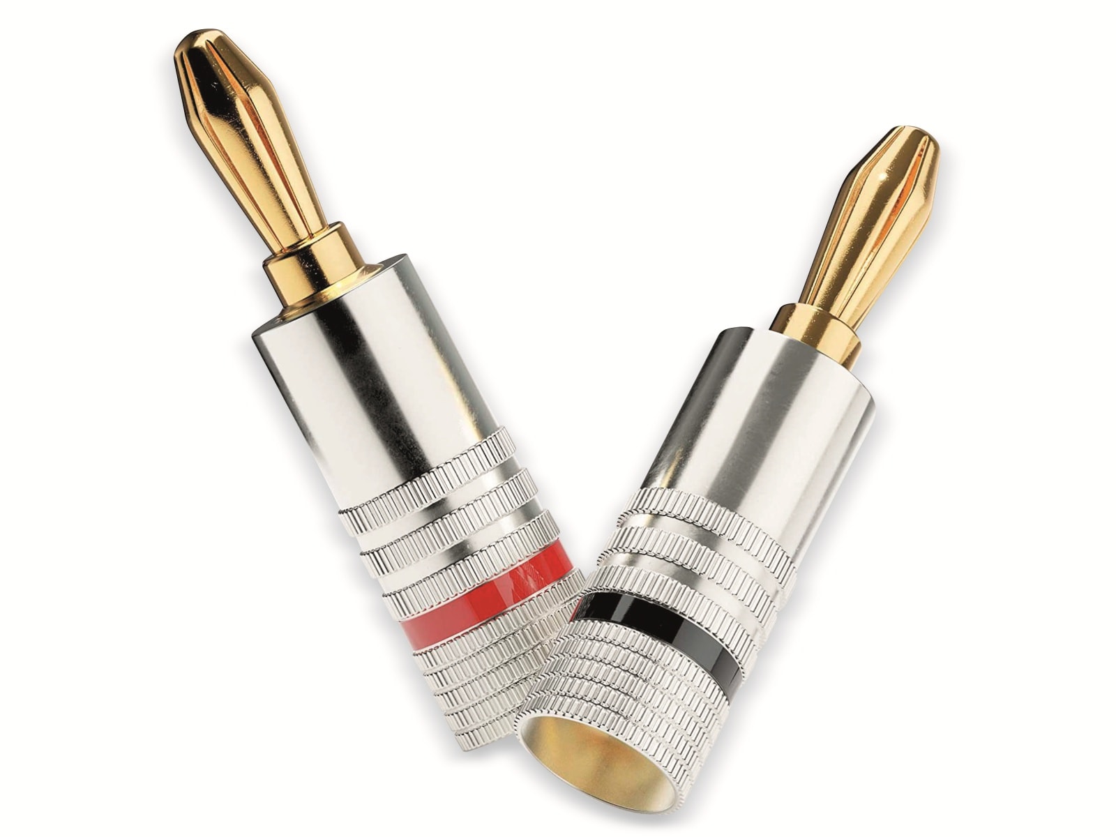 SONERO Bananenstecker-Set 4 Stück, schraubbar