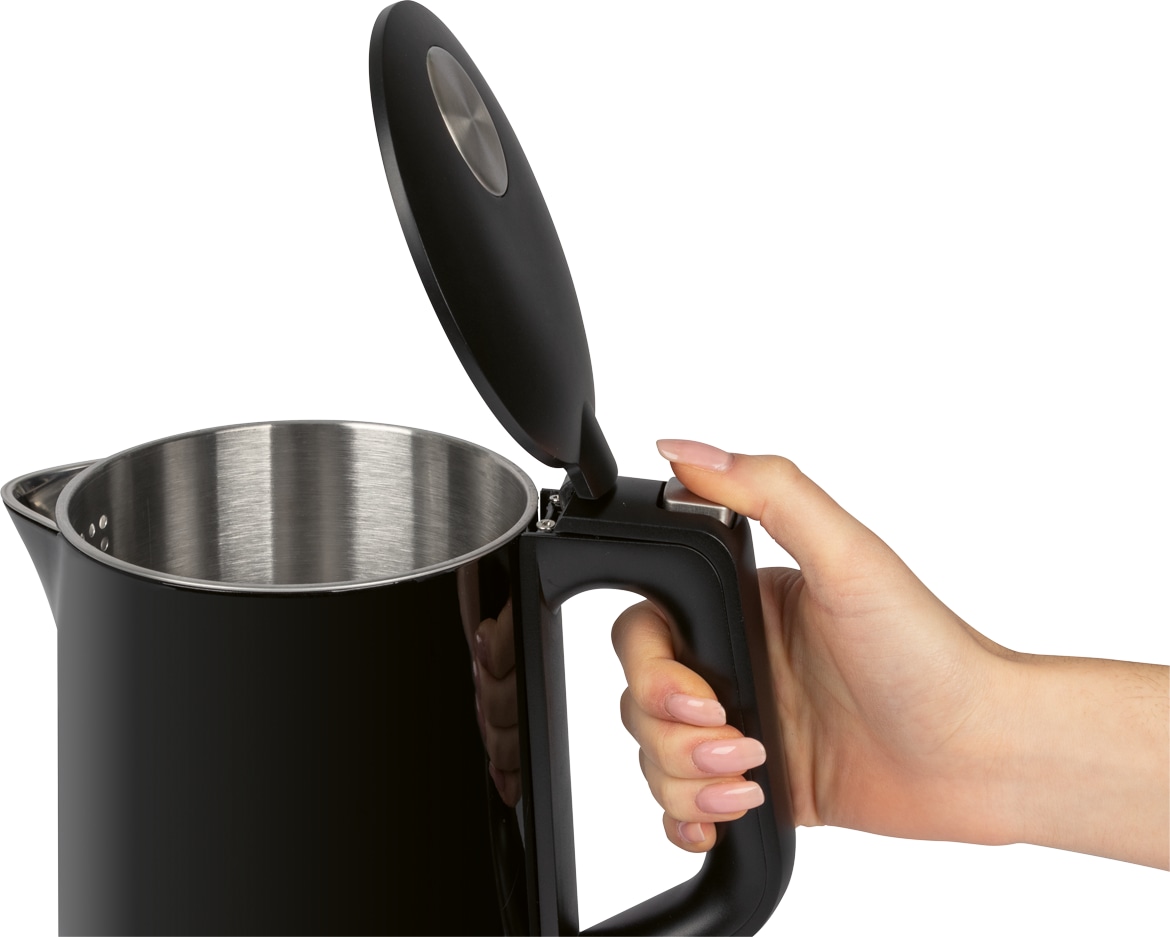 PROFI COOK Wasserkocher PC-WKS 1243, 1,7 L, 2200 W, schwarz