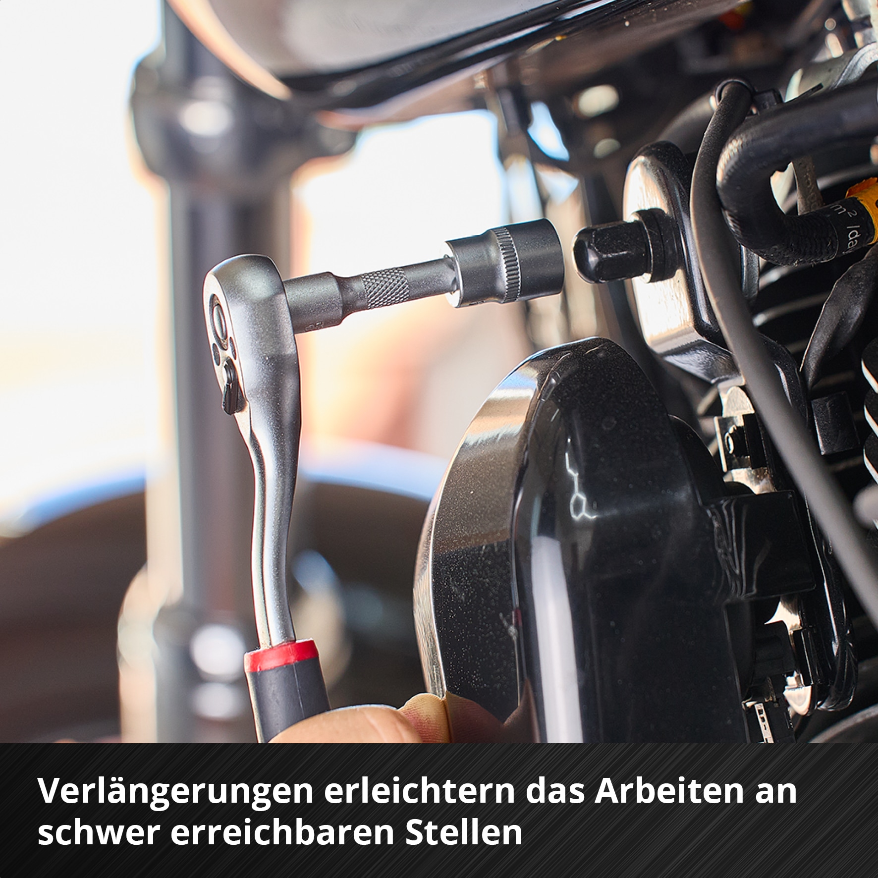 EINHELL E-Case-Einleger Stecknüsse und Ratschen, 370520, 60-teilig