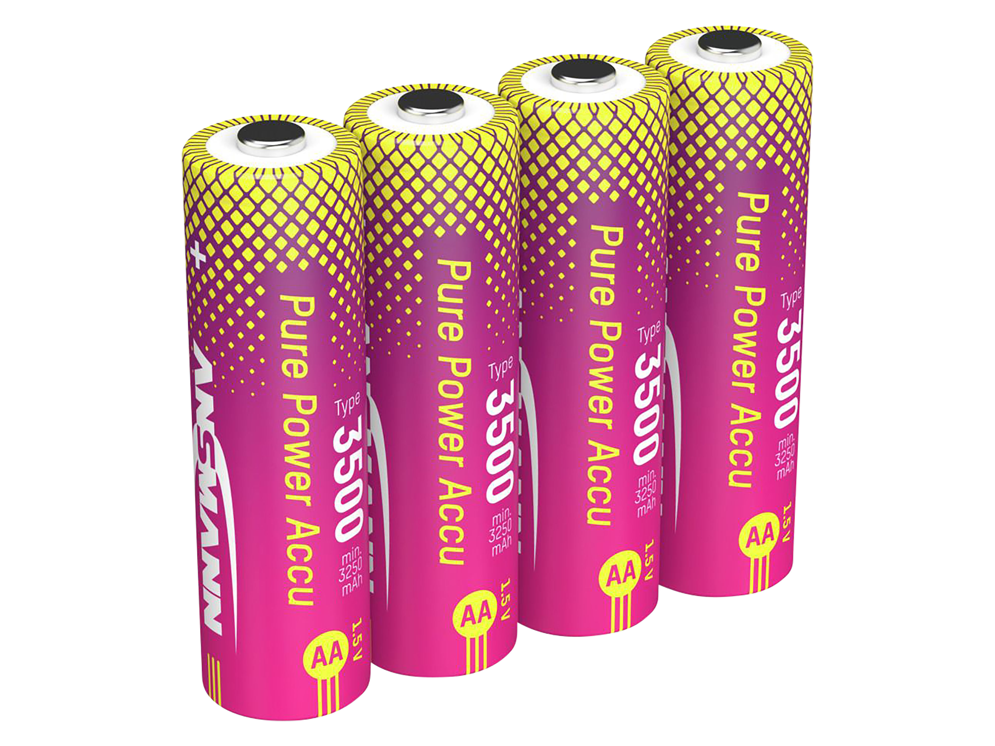 Li-Lon Akkus ANSMANN, Mignon AA, Typ 3500 (min. 3250 mAh), 4 Stück Li-Lon Akkus ANSMANN, Mignon AA, Typ 3500 (min. 3250 mAh), 4 Stück