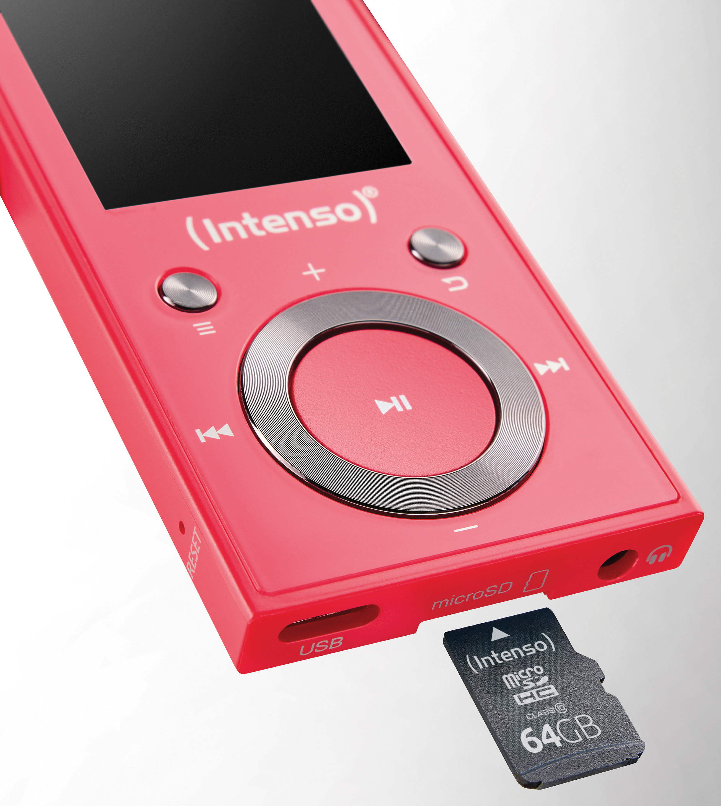 INTENSO MP3-Videoplayer 3717493, Video Scooter BT, 64GB, 4,6 cm (1,8"), pink