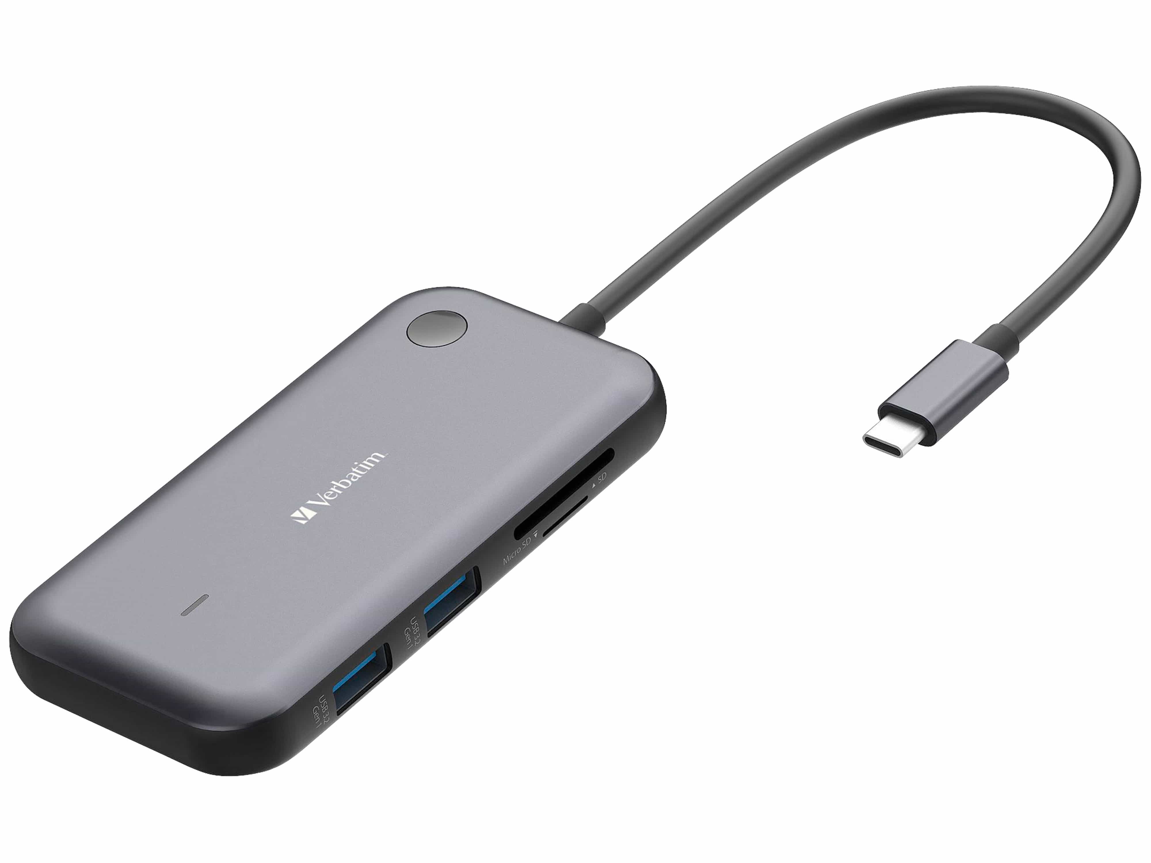 VERBATIM USB-C-Monitor-Adapter Share My Screen 1080p mit Hub WDA-01 VERBATIM USB-C-Monitor-Adapter Share My Screen 1080p mit Hub WDA-01