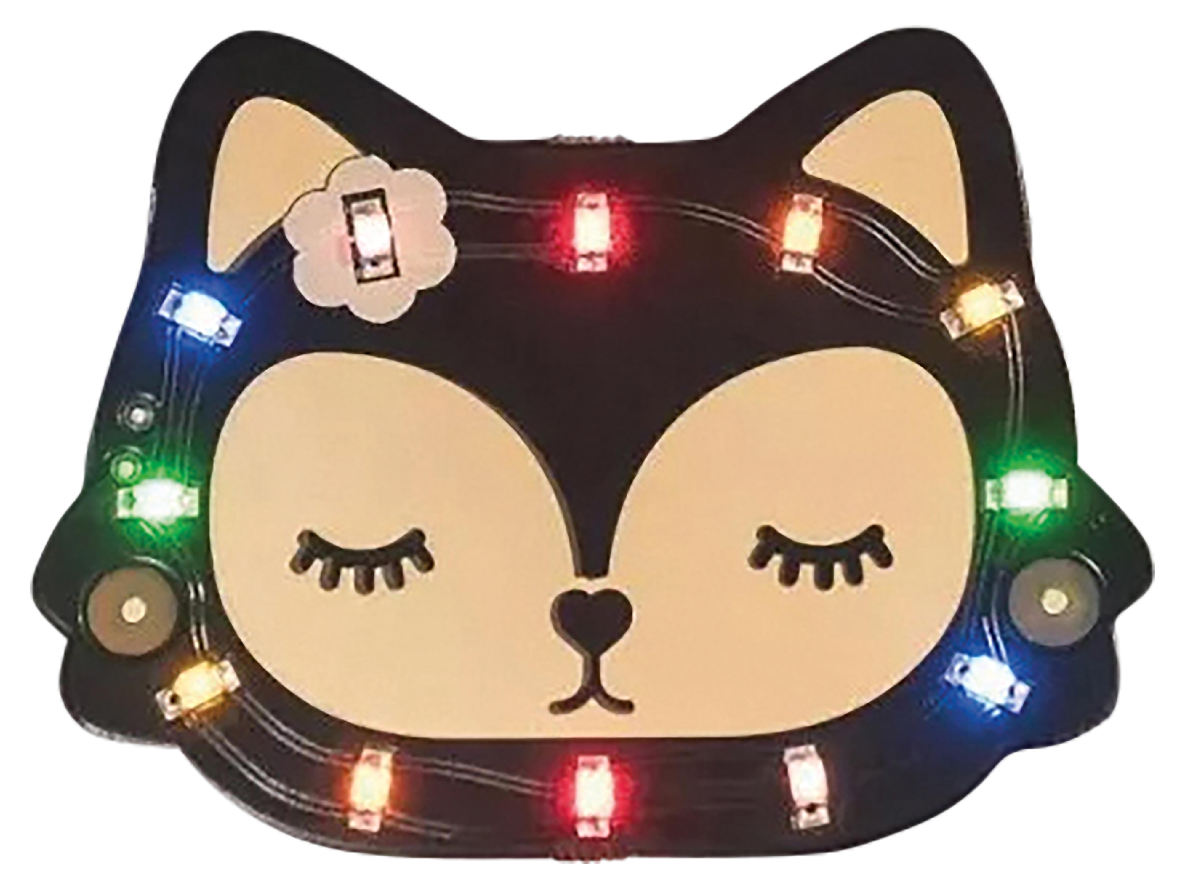 PIMORONI Bearables Fox Kit mit bunten LED-Ansteckern