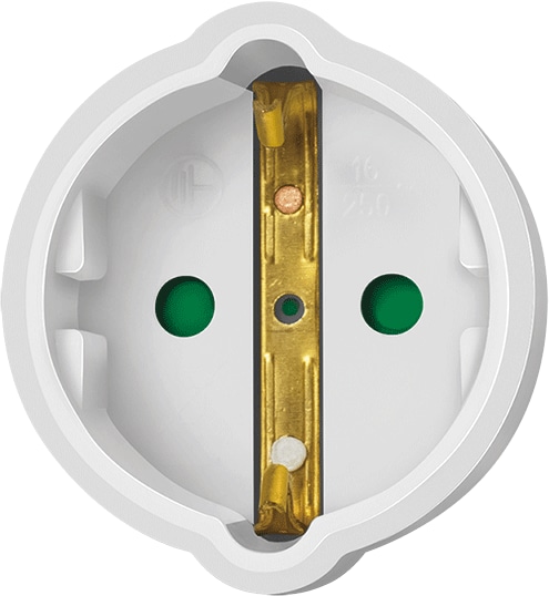 LOGILINK Netzkabelverlängerung LPS105 CEE7/7 (90°) zu CEE 7/3 2m weiß