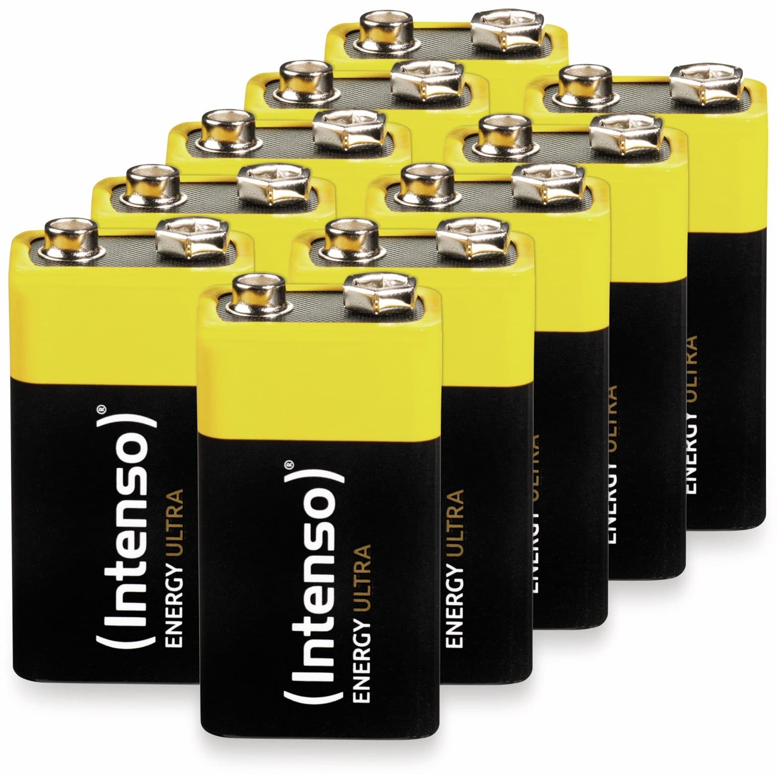 INTENSO 9V-Blockbatterie Energy Ultra, 6LR61, E-Block, 10er-Set