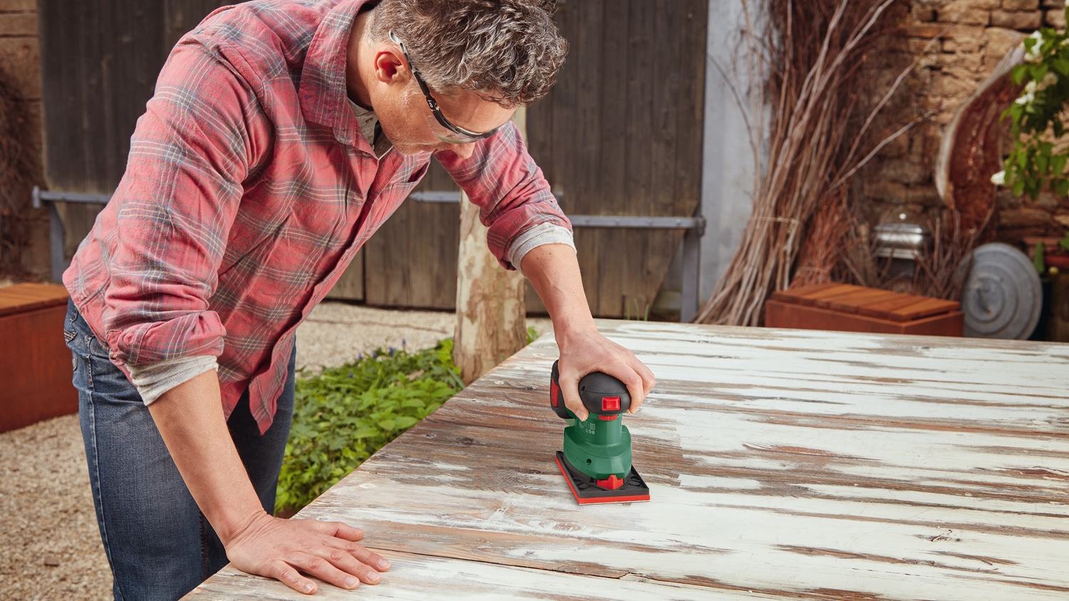 BOSCH Akku-Multischleifer UniversalSander 18V-10, 06033E3100, Solo