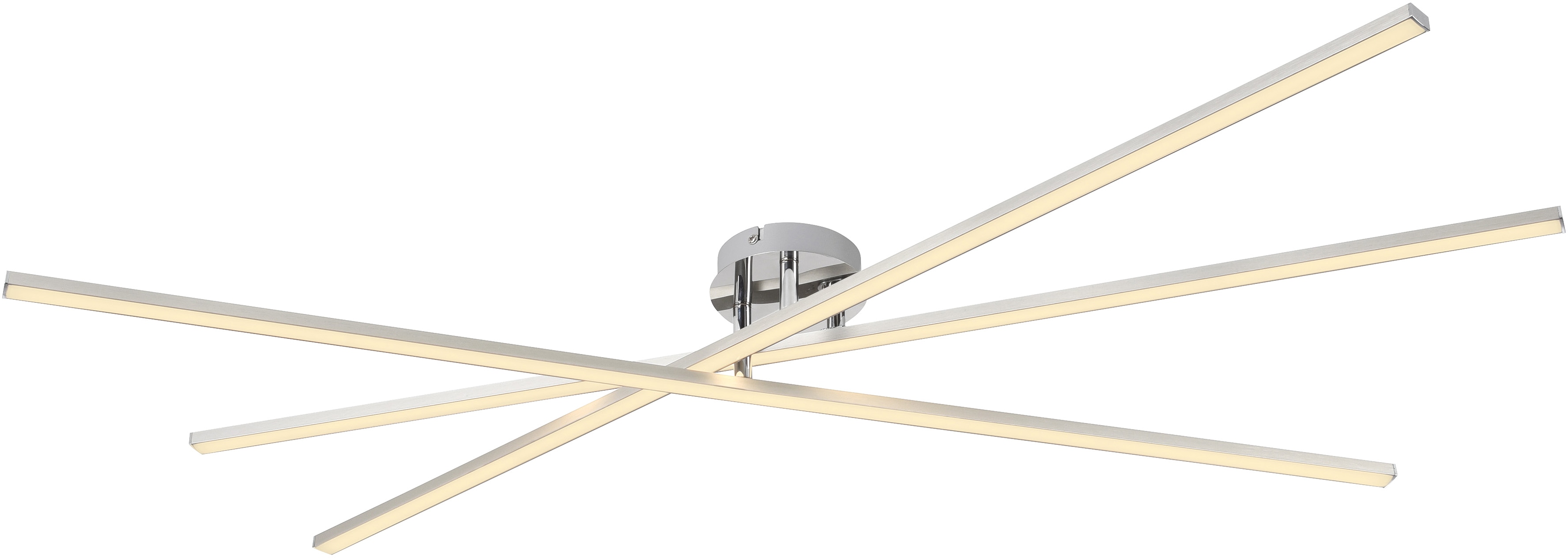 JUST LIGHT LED-Deckenleuchte 14727-55, 16W, 3000K, 1960lm, warmweiß, IP20, stahl