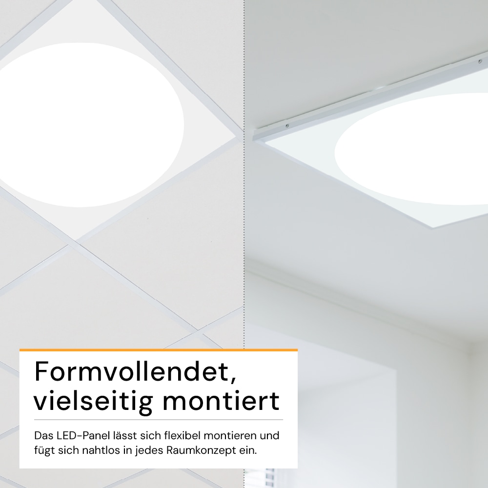 ENOVALITE LED-Panel, 30W, 4000K, EEK: E, 3600lm, IP20, runde Leuchtfläche, weiß