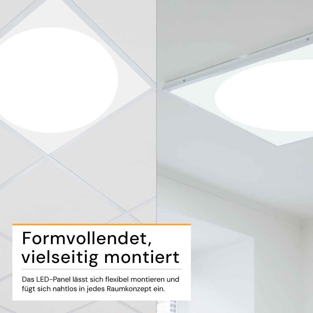 ENOVALITE LED-Panel, 30W, 4000K, EEK: E, 3600lm, IP20, runde Leuchtfläche, weiß