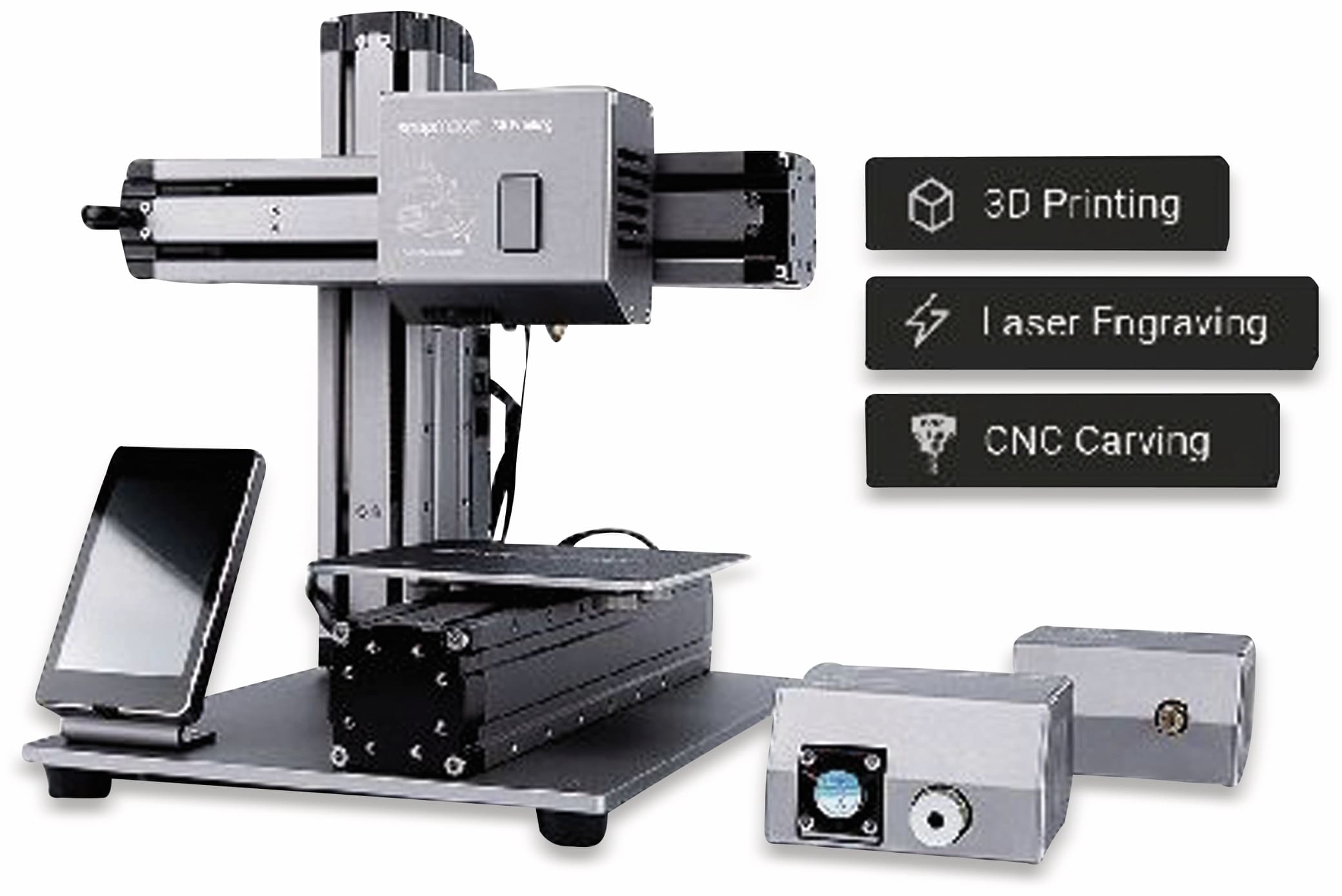 3-in-1 3D Drucker, Laser, Fräse und Gehäuse 3-in-1 3D Drucker, Laser, Fräse und Gehäuse