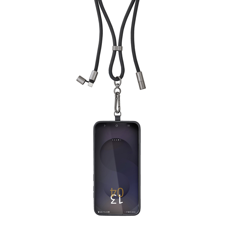 INTENSO USB-Kabel Lanyard USB-C 1,65m Schwarz