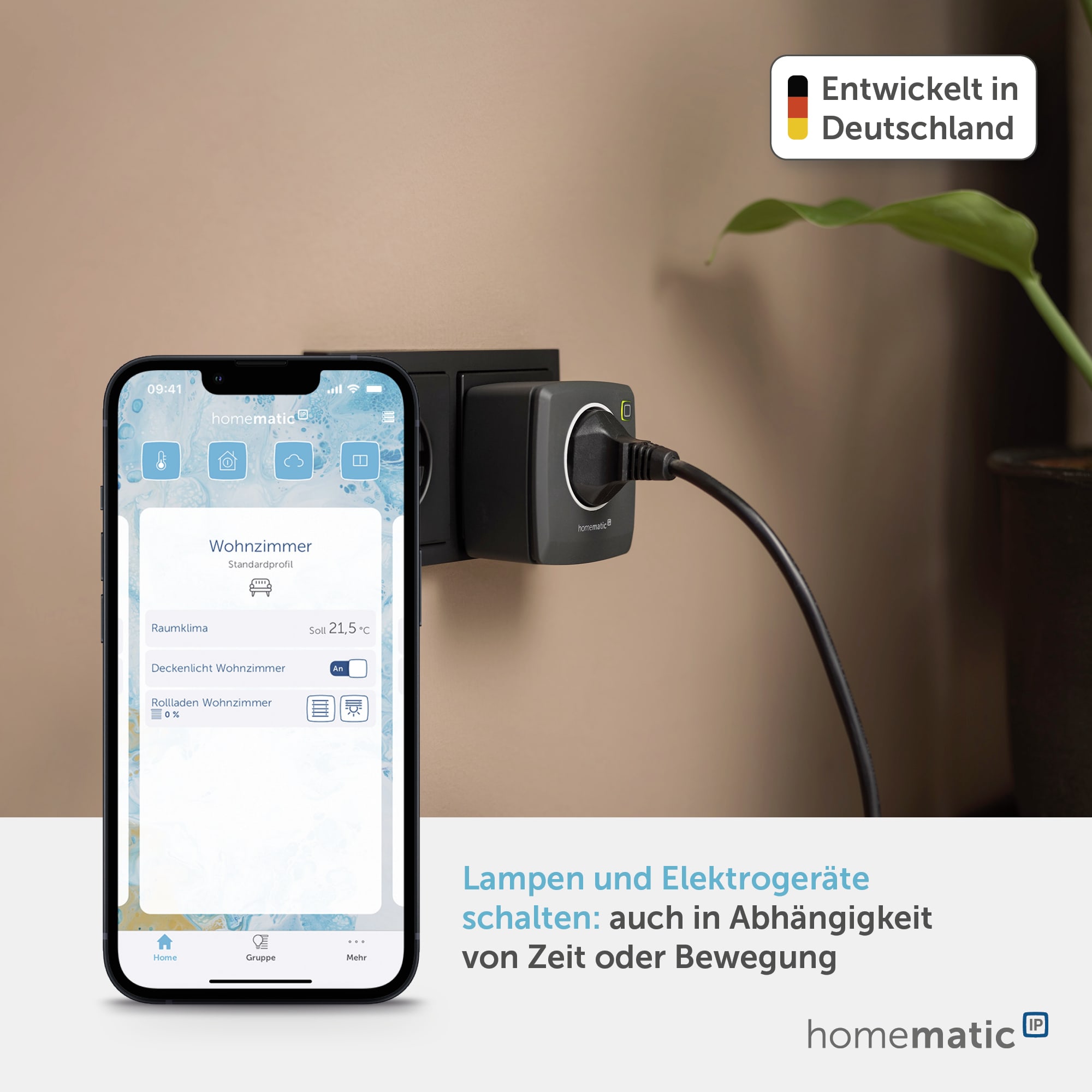 HOMEMATIC IP 161613A0, Schaltsteckdose anthrazit
