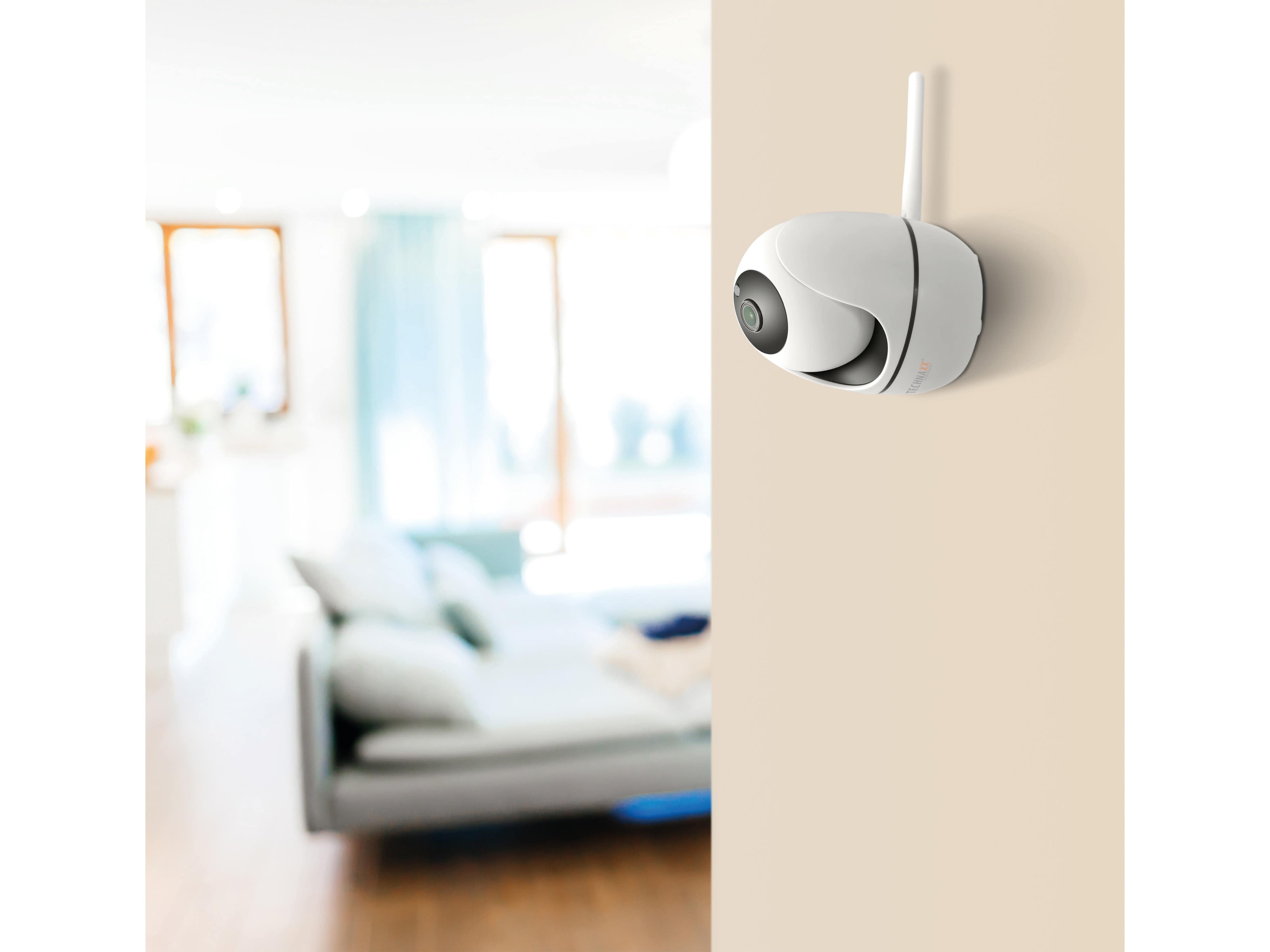 TECHNAXX IP-Kamera TX-146, PT, WLAN, Innenbereich, FullHD