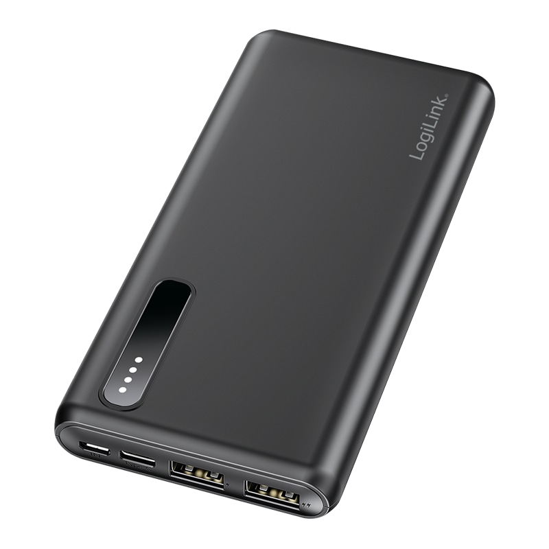 LOGILINK Powerbank PA0311 schwarz, 8000 mAh, 2x USB-A, 2-in-1-Kabel LOGILINK Powerbank PA0311 schwarz, 8000 mAh, 2x USB-A, 2-in-1-Kabel