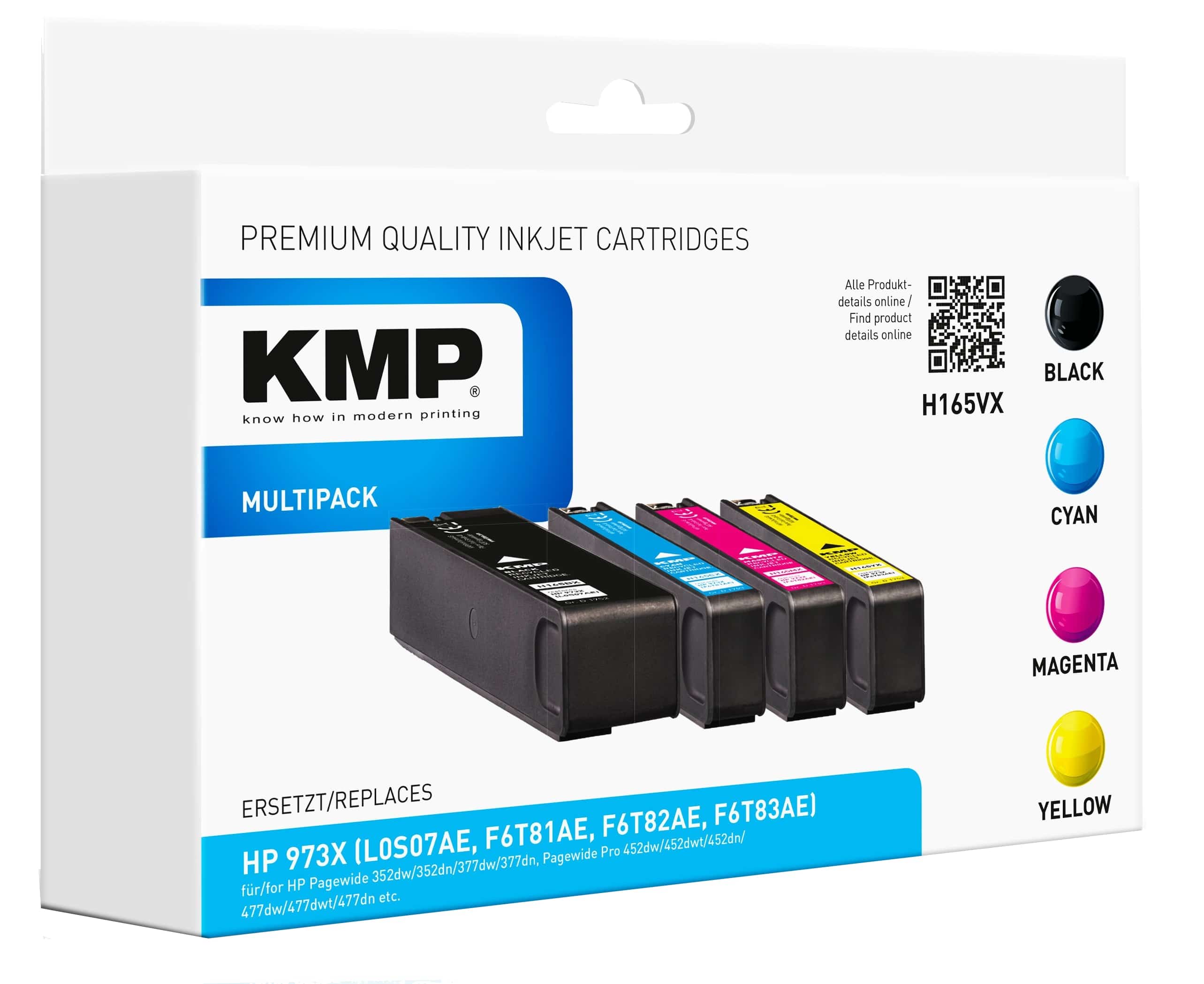 KMP Tintenpatronen Multipack H165VX ersetzt HP973XL