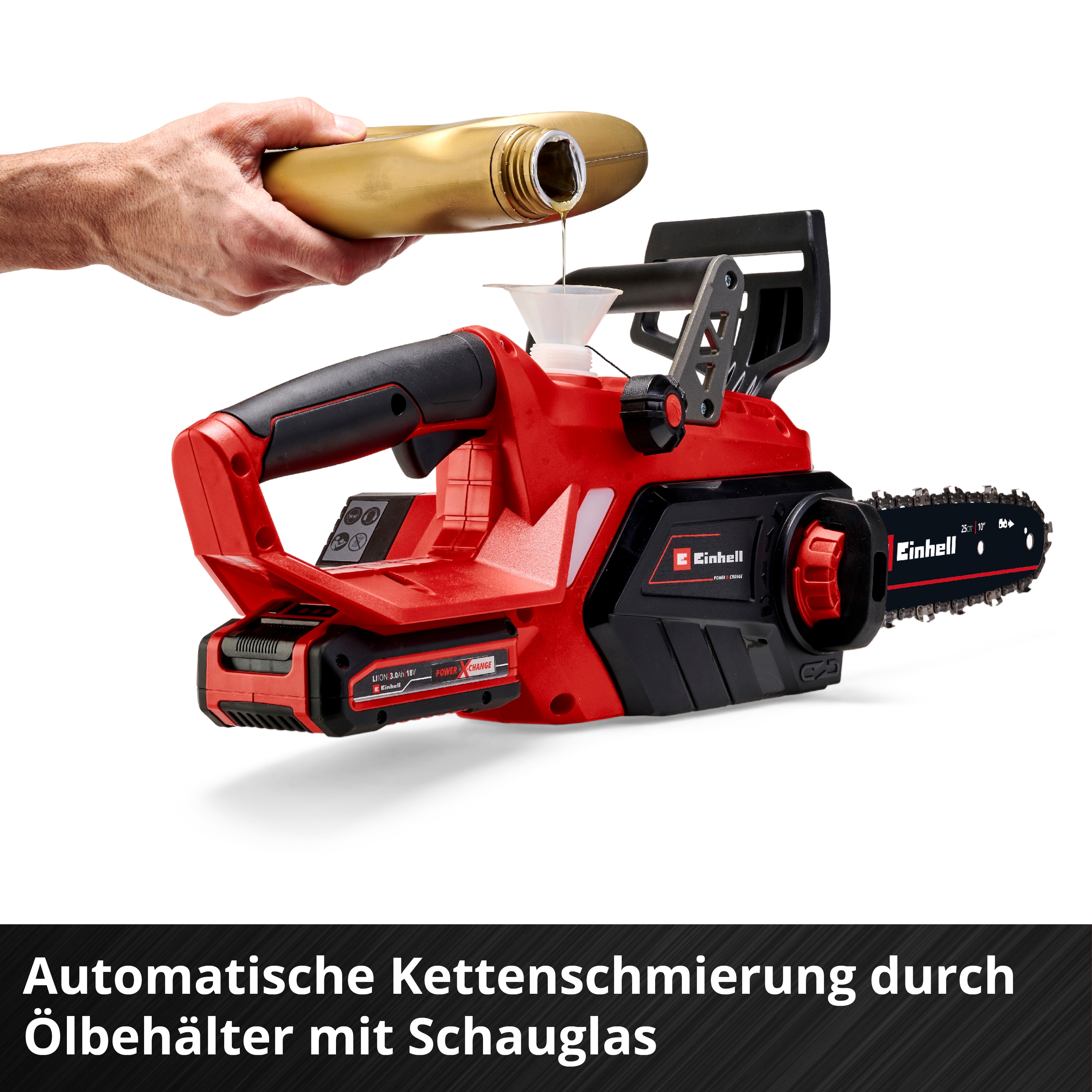 EINHELL Akku-Kettensäge GE-LC 18/25 Li Solo