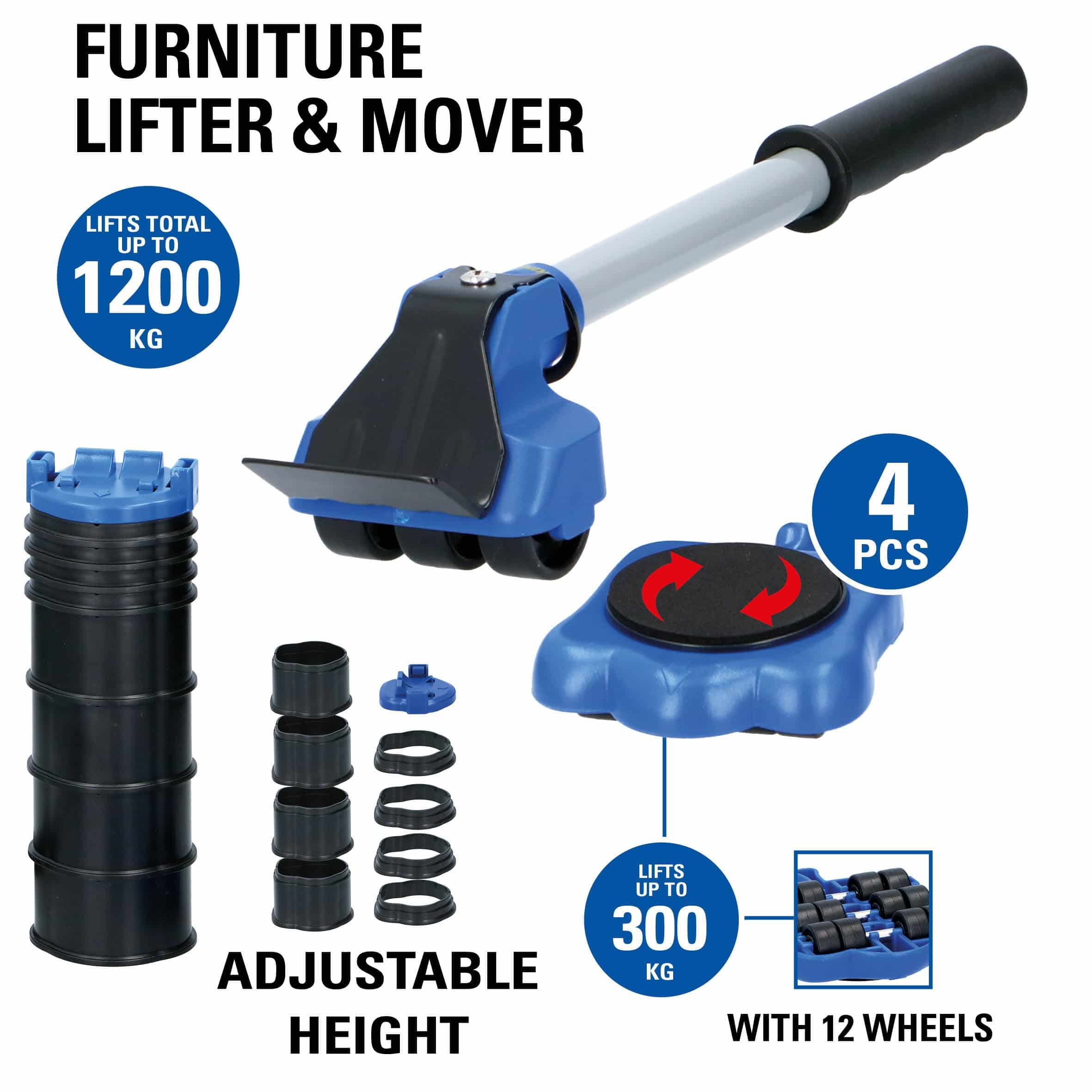 KINZO Möbelheber u. Transporthilfe 1200 kg