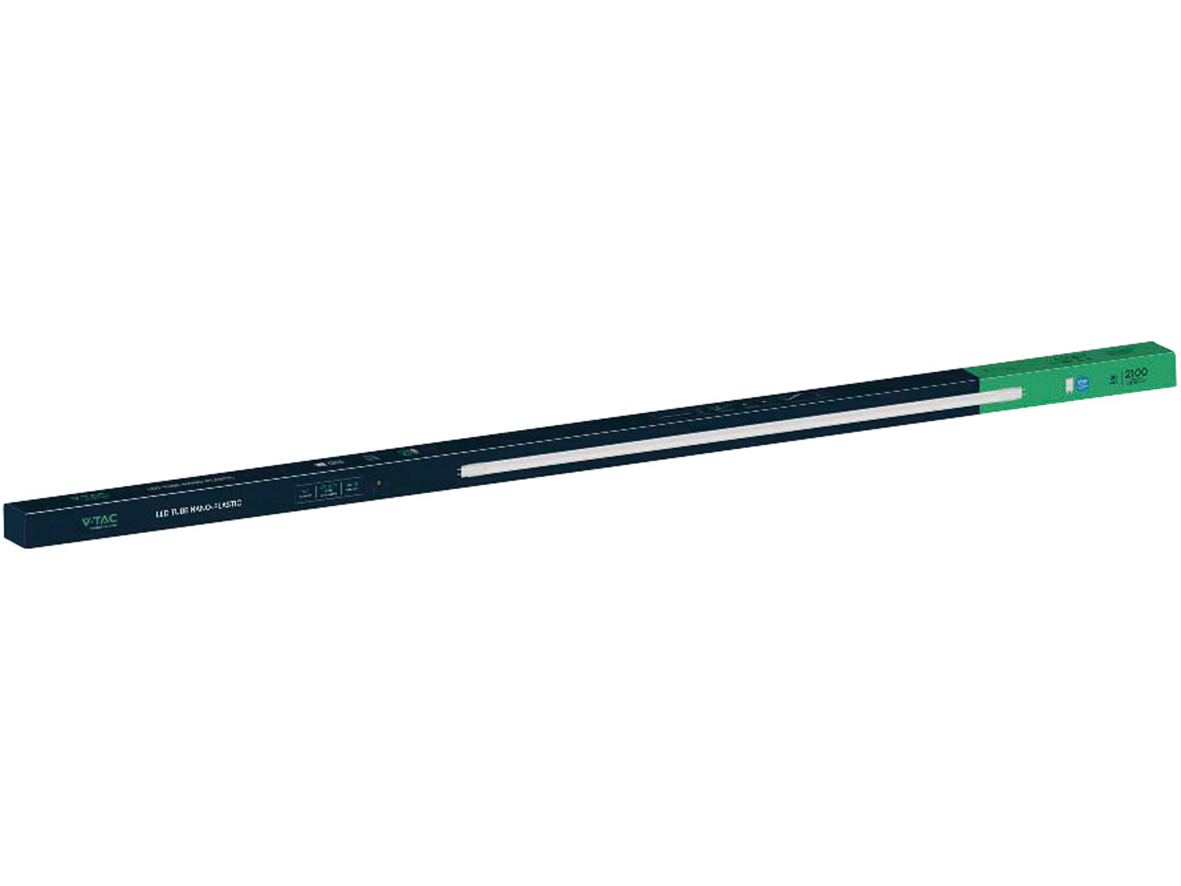 V-TAC LED-Röhre VT-1577, T8, G13, EEK: F, 20 W, 2100 lm, 3000 K, 1500 mm, 8 Stück