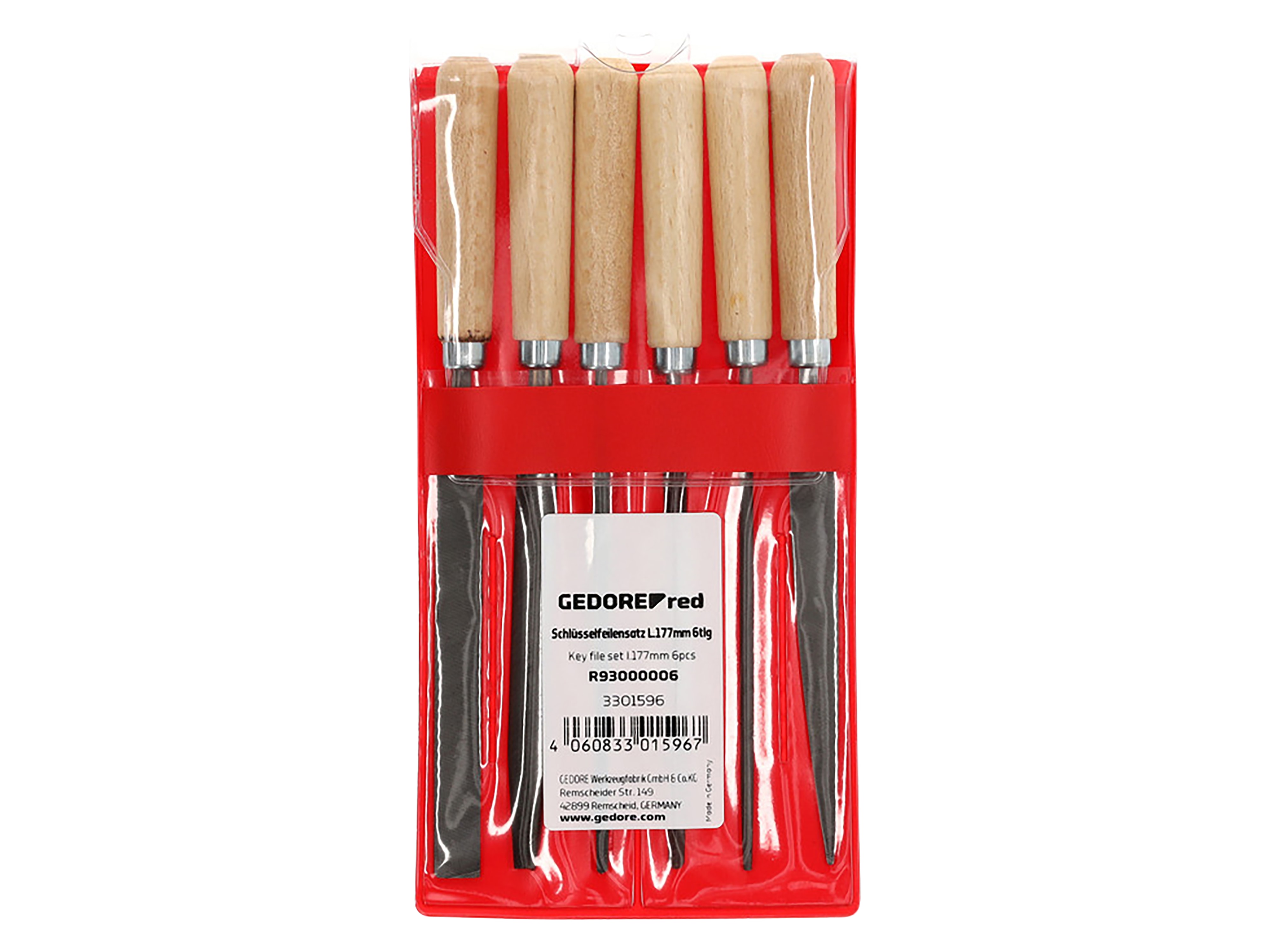 GEDORE RED Schlüsselfeilensatz, R93000006, 6-teilig