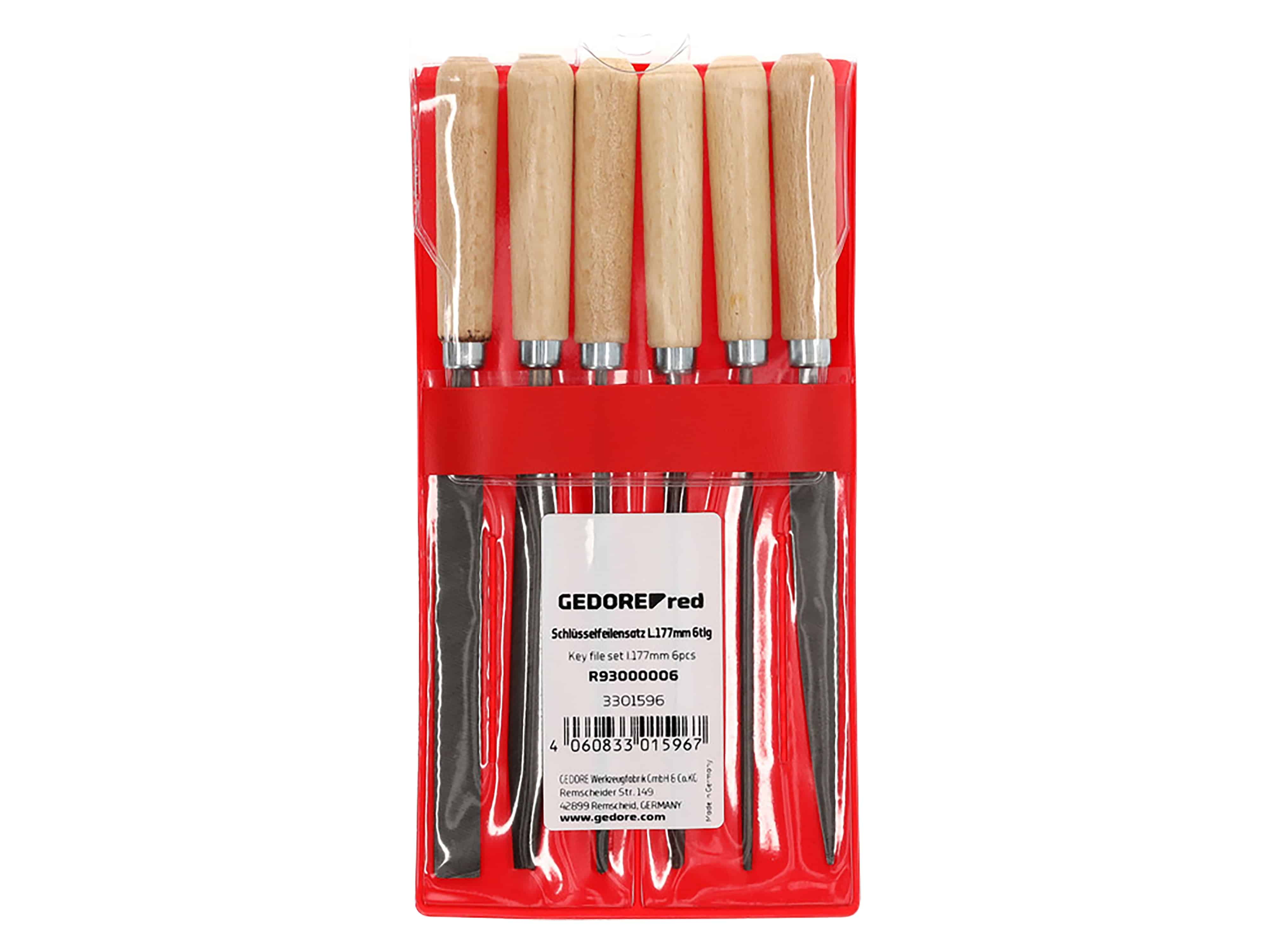 GEDORE RED Schlüsselfeilensatz, R93000006, 6-teilig