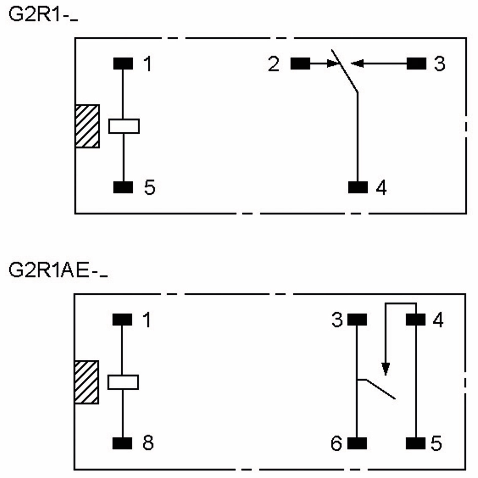 OMRON Relais G2R2E-12, print, 2xUM, 12 V-, 5 A