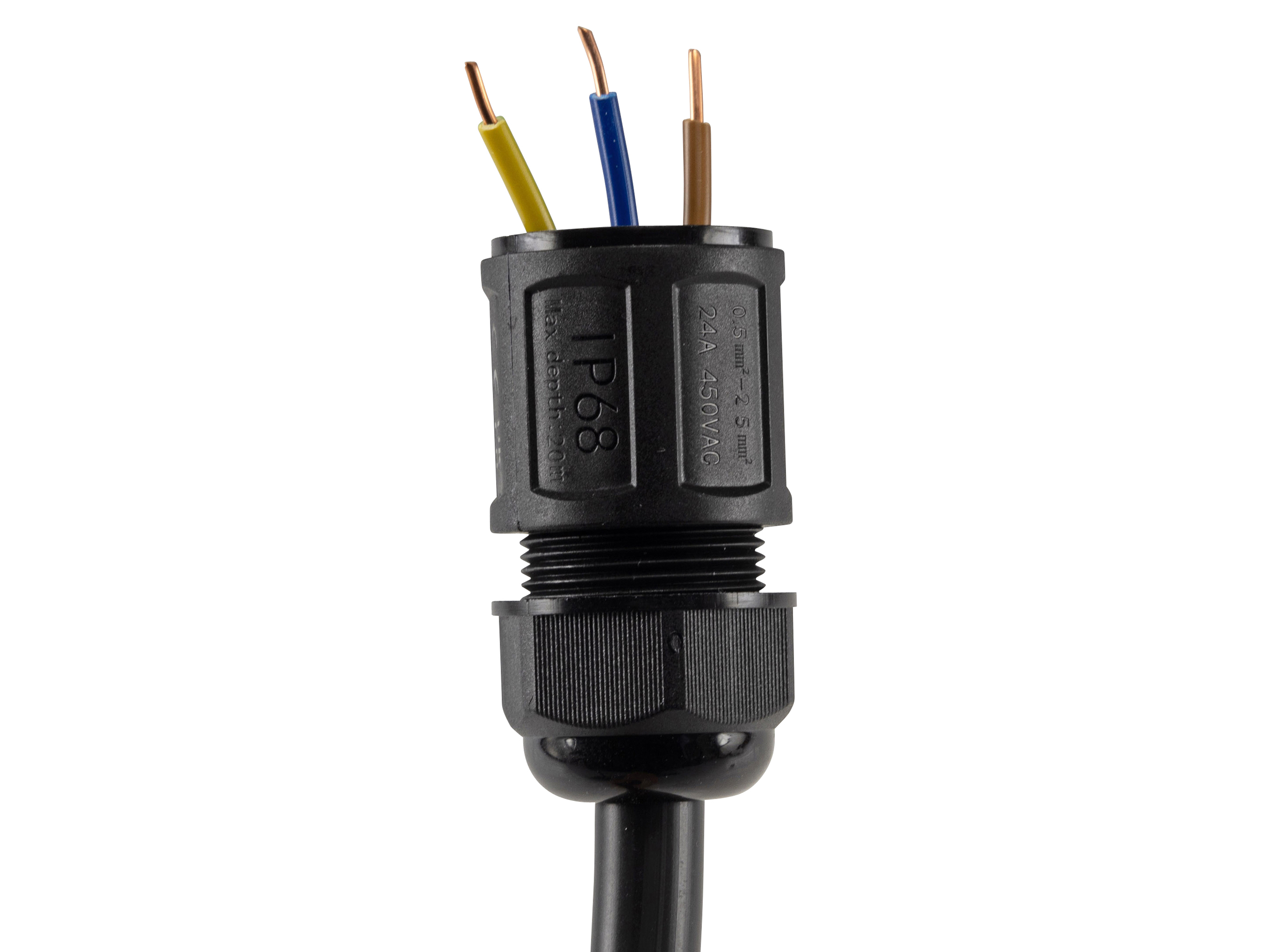 CHILITEC Kabelverbinder, 3-polig, Klemmanschluss, IP68