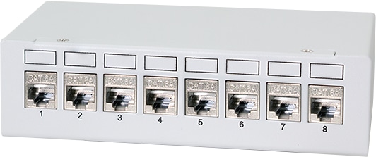 LOGILINK Patchpanel NK4092 8Port inkl. 8 CAT6A Modulen