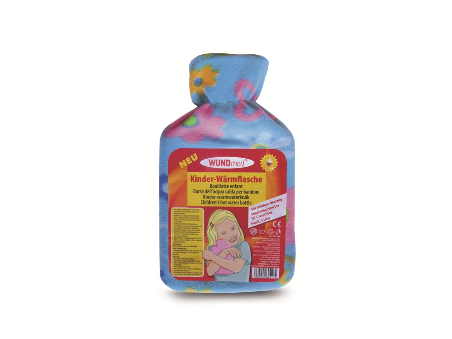 Wärmflasche für Kinder mit weichem Überzug